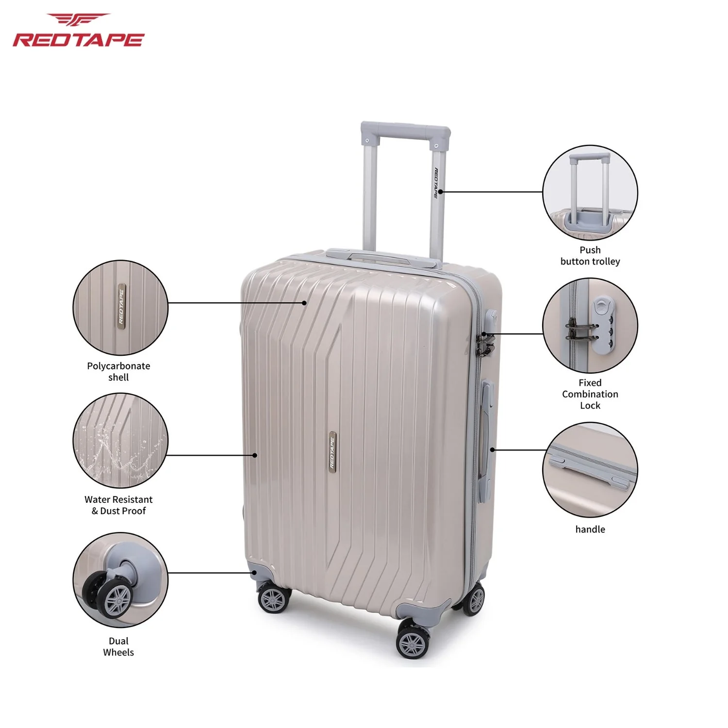 100L Hard Luggage Trolley Bag for Travel - Image 3