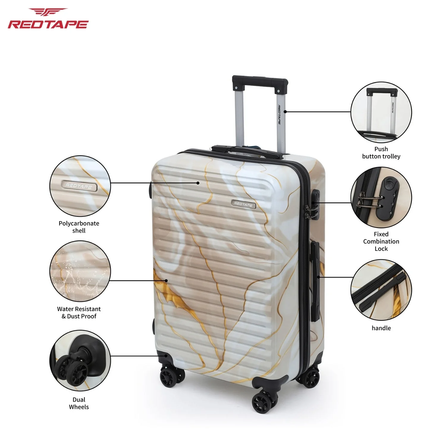 100L Hard Luggage Trolley Bag for Travel - Image 3