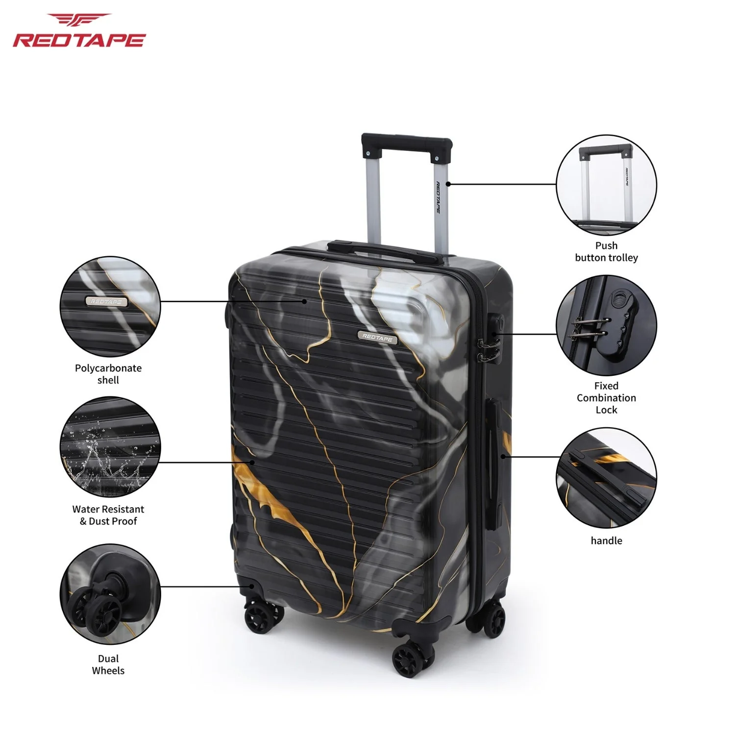 100L Hard Luggage Trolley Bag for Travel - Image 3