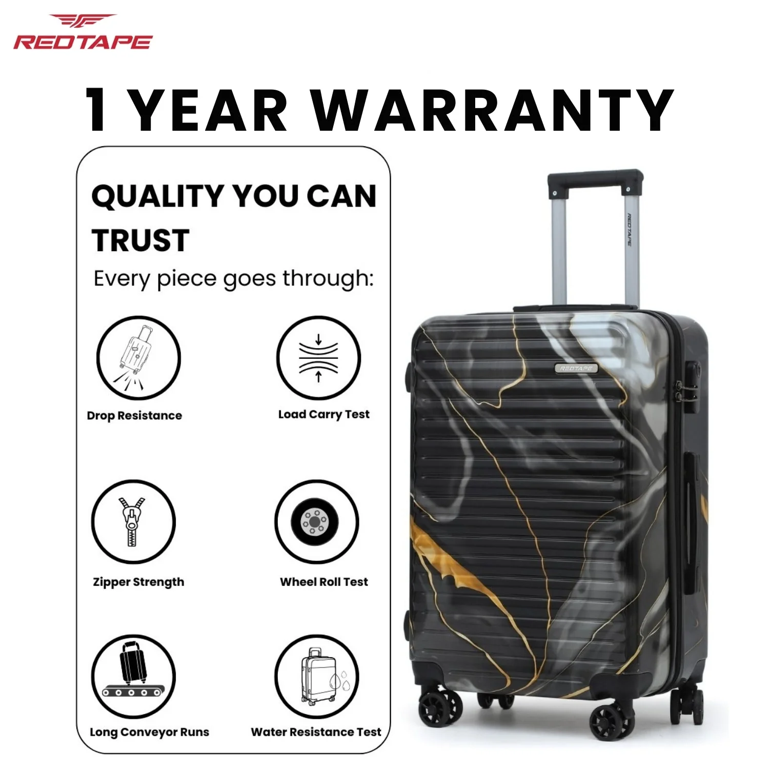 100L Hard Luggage Trolley Bag for Travel - Image 6