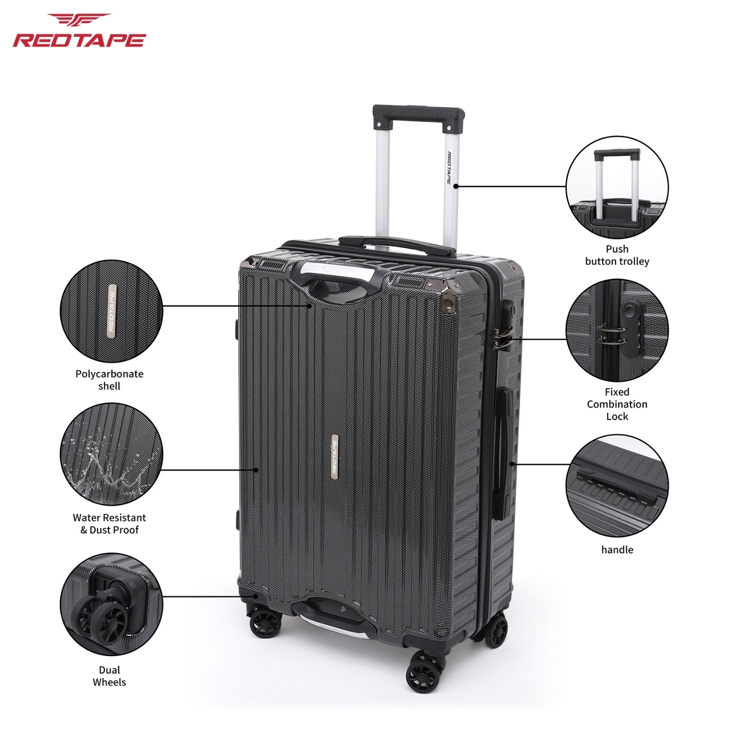 100L Hard Luggage Trolley Bag for Travel - Image 3