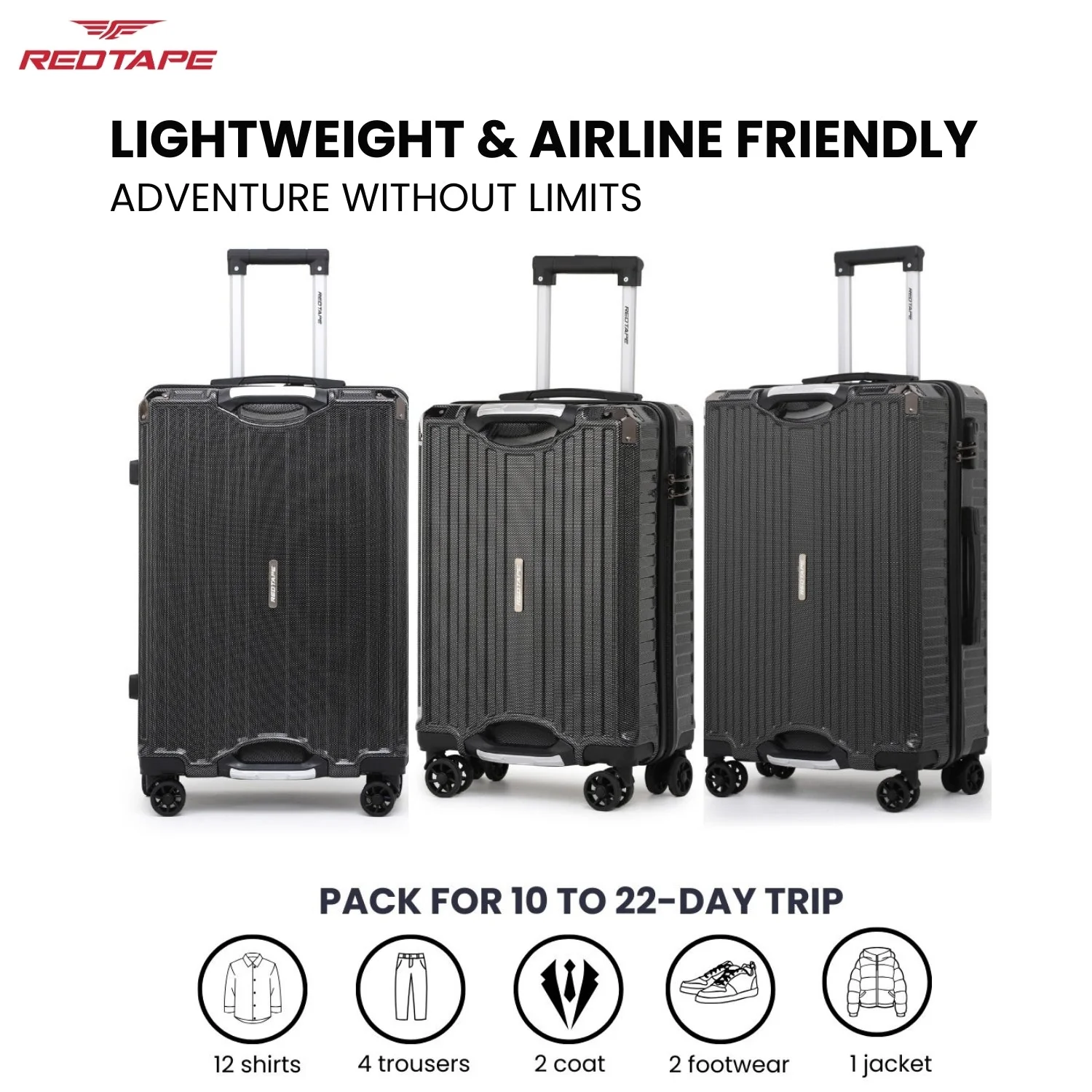 100L Hard Luggage Trolley Bag for Travel - Image 7
