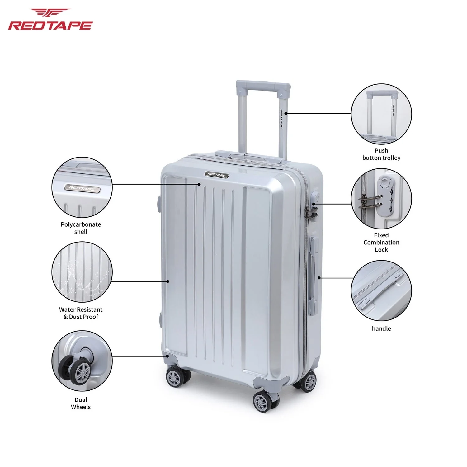100L Hard Luggage Trolley Bag for Travel - Image 3