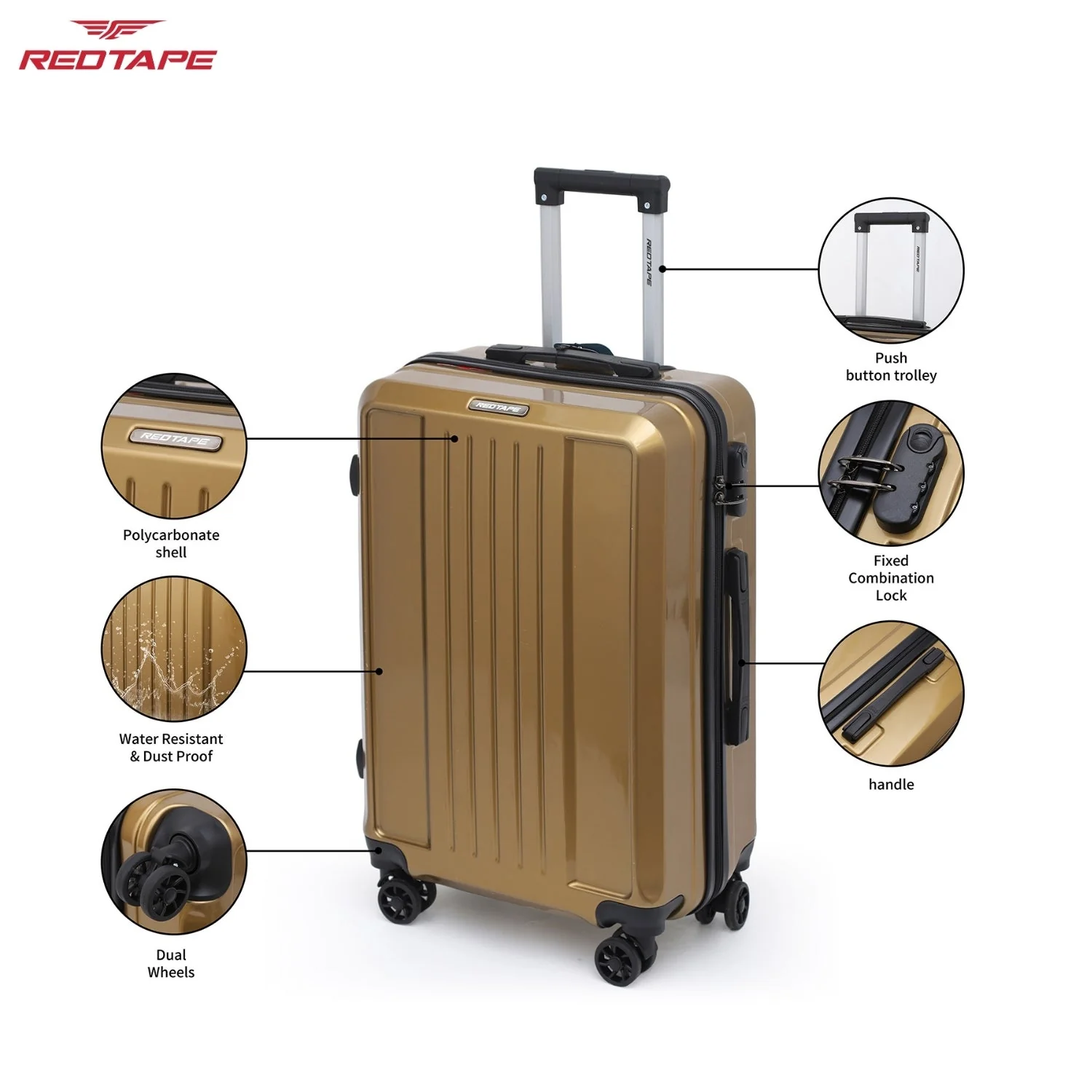 60L Hard Luggage Trolley Bag for Travel - Image 3