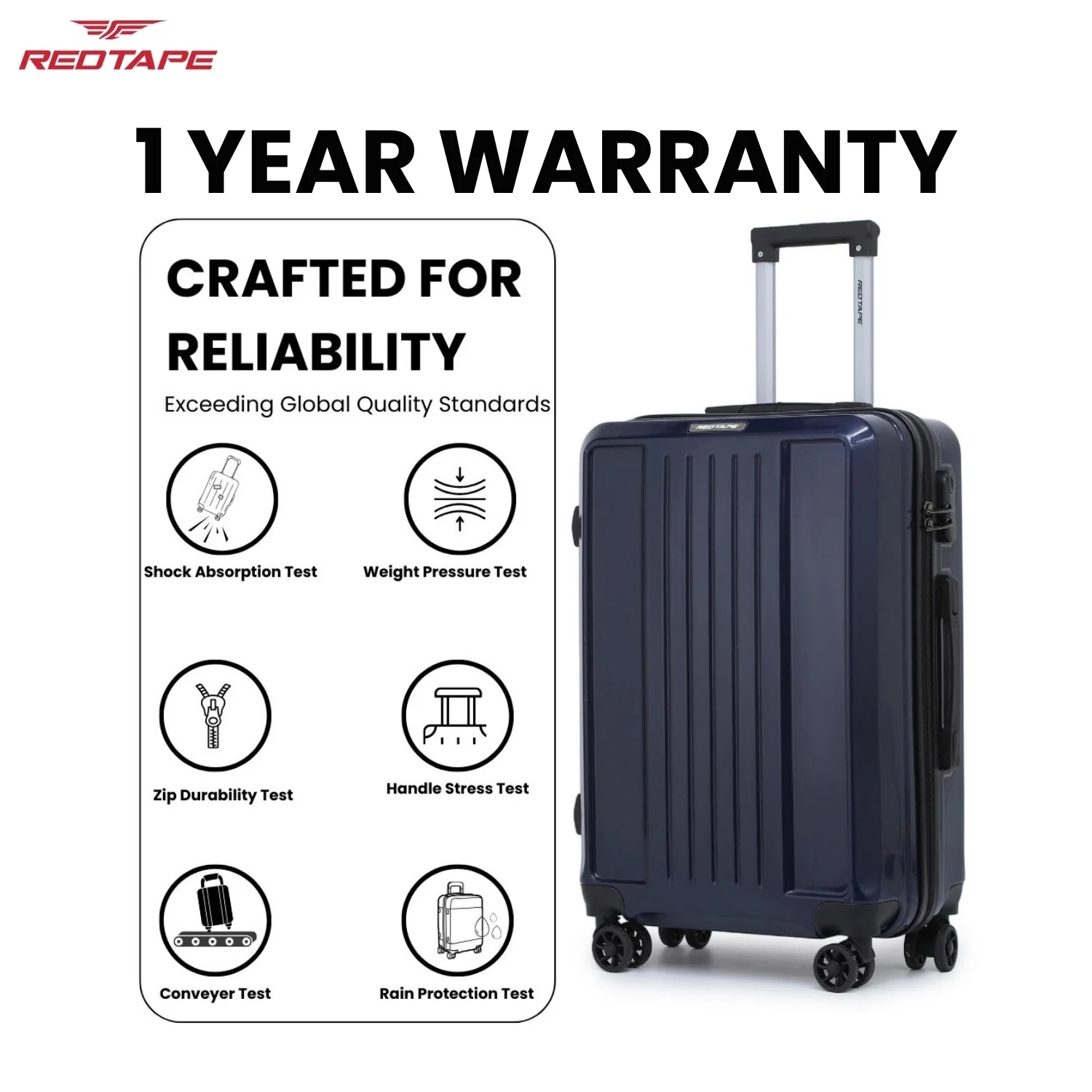 60L Hard Luggage Trolley Bag for Travel - Image 6
