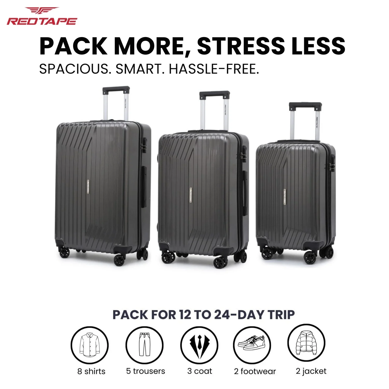 60L Hard Luggage Trolley Bag for Travel - Image 7