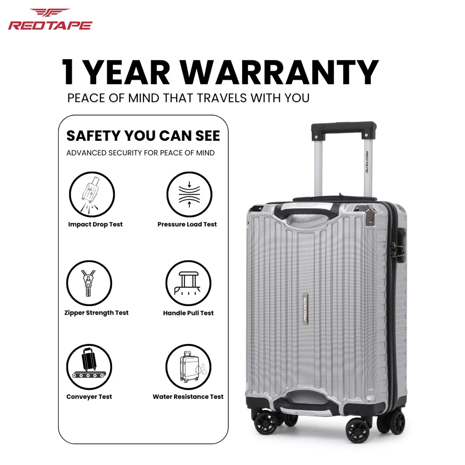 60L Hard Luggage Trolley Bag for Travel - Image 5