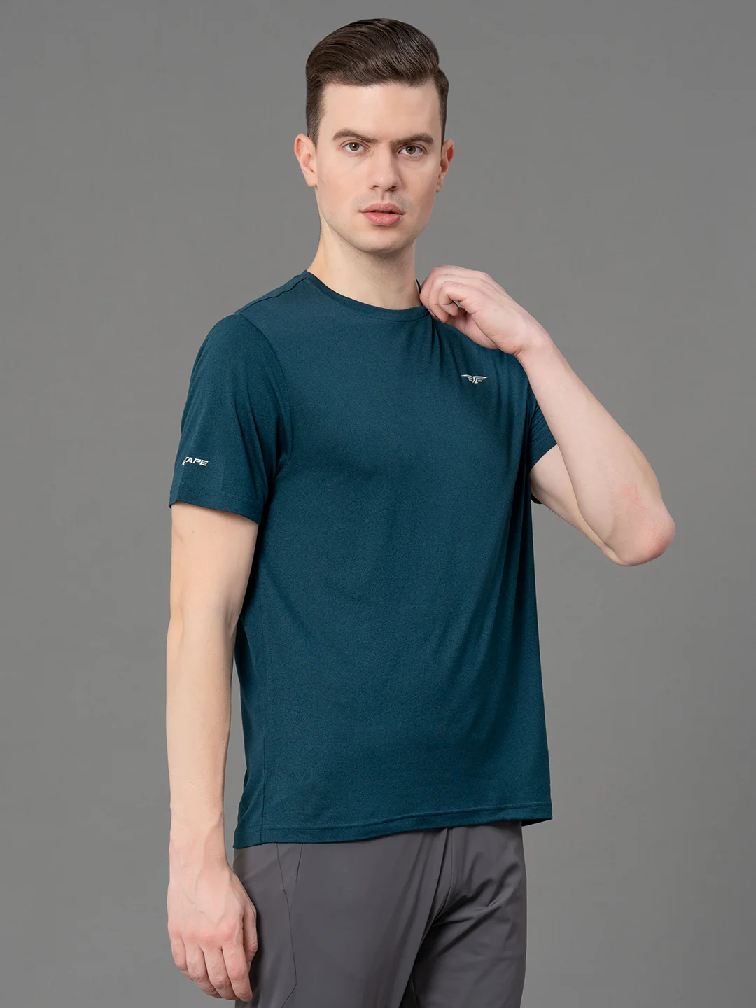 Activewear Round Neck T-Shirt for Men - Image 2
