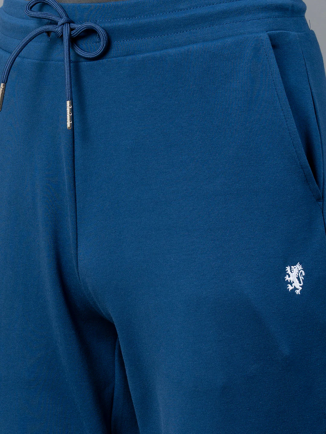 Airforce Blue Solid Jogger for Men - Image 4