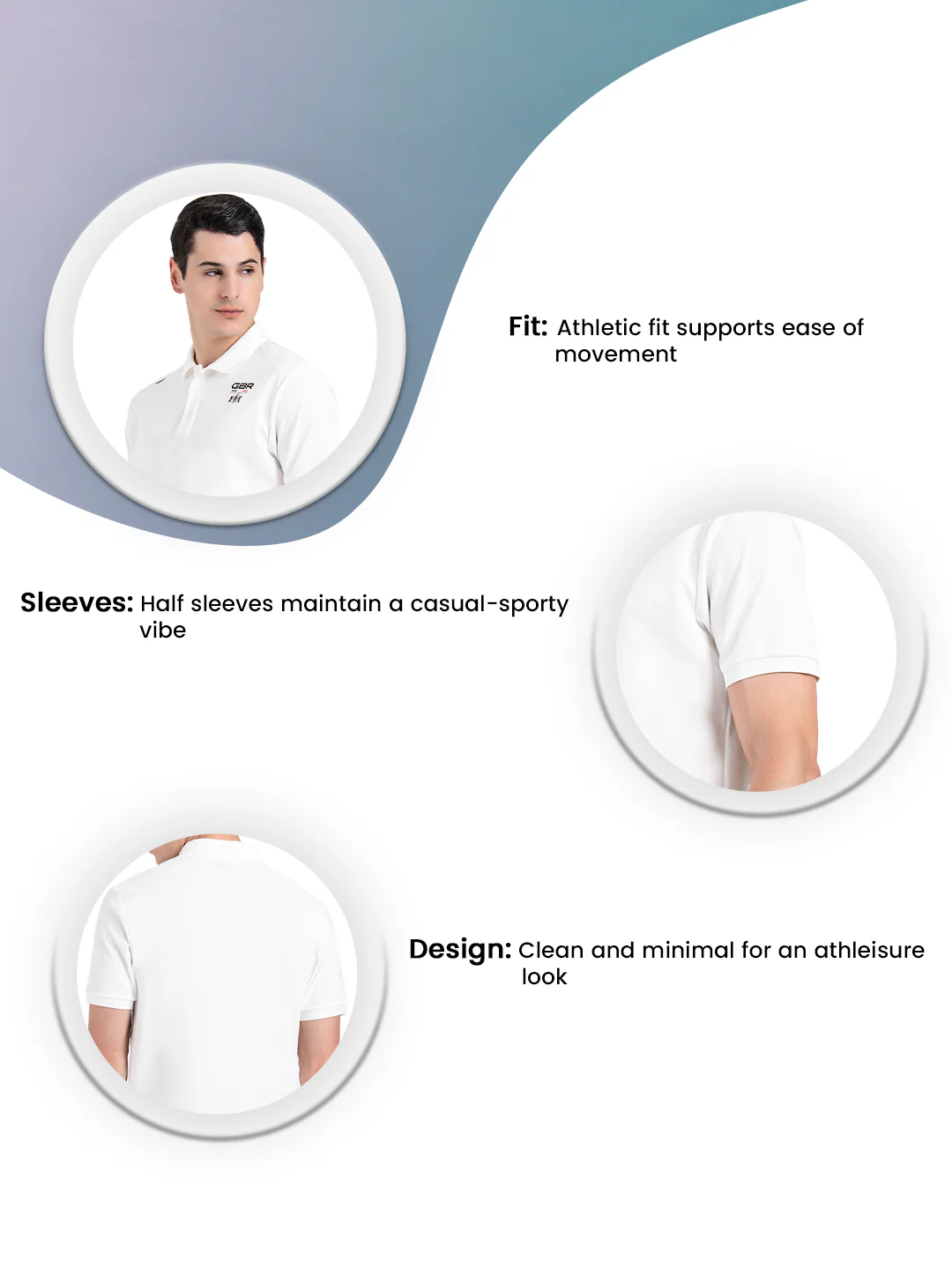 Athleisure Polo T-Shirt for Men - Image 3