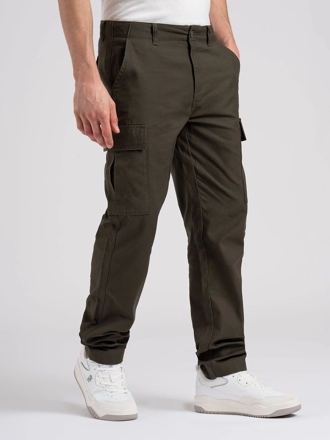 Baggy Fit Cargo Joggers for Men - Image 3