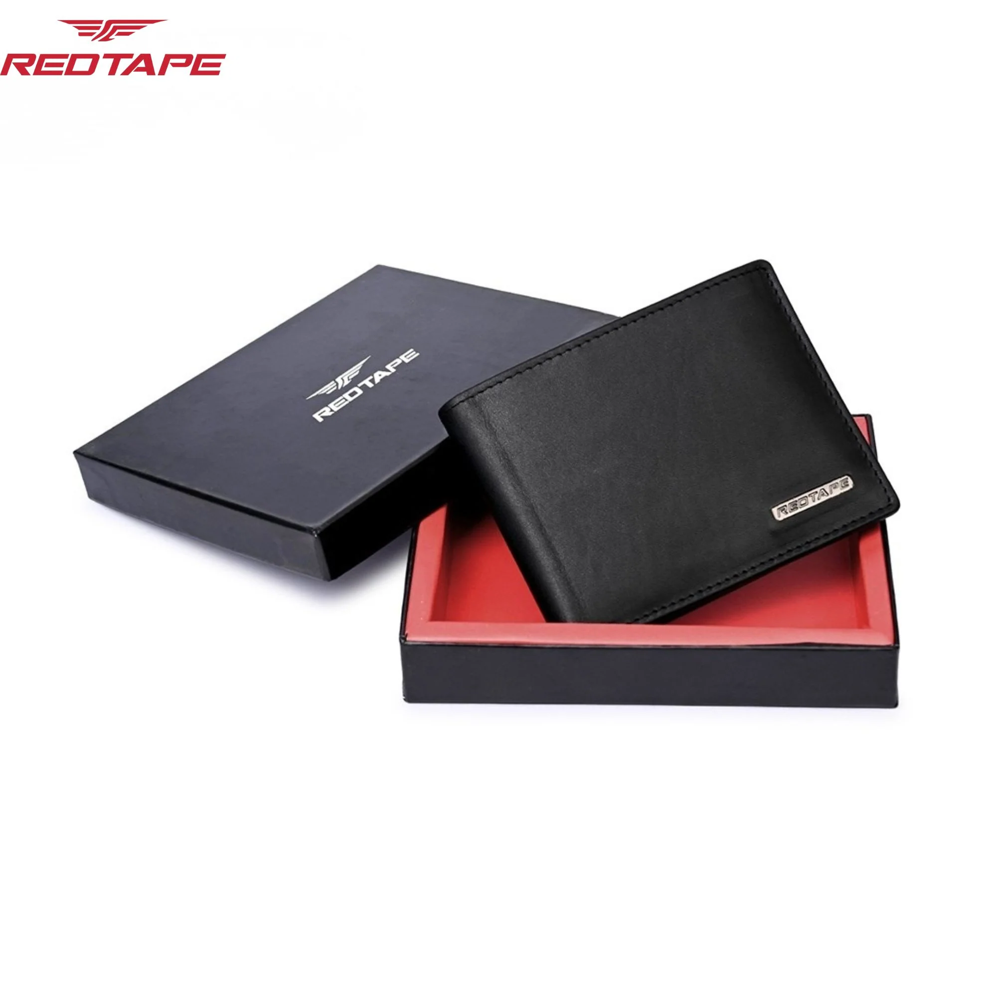 Black Men's Genuine Leather Bi-Fold Wallet - Image 2