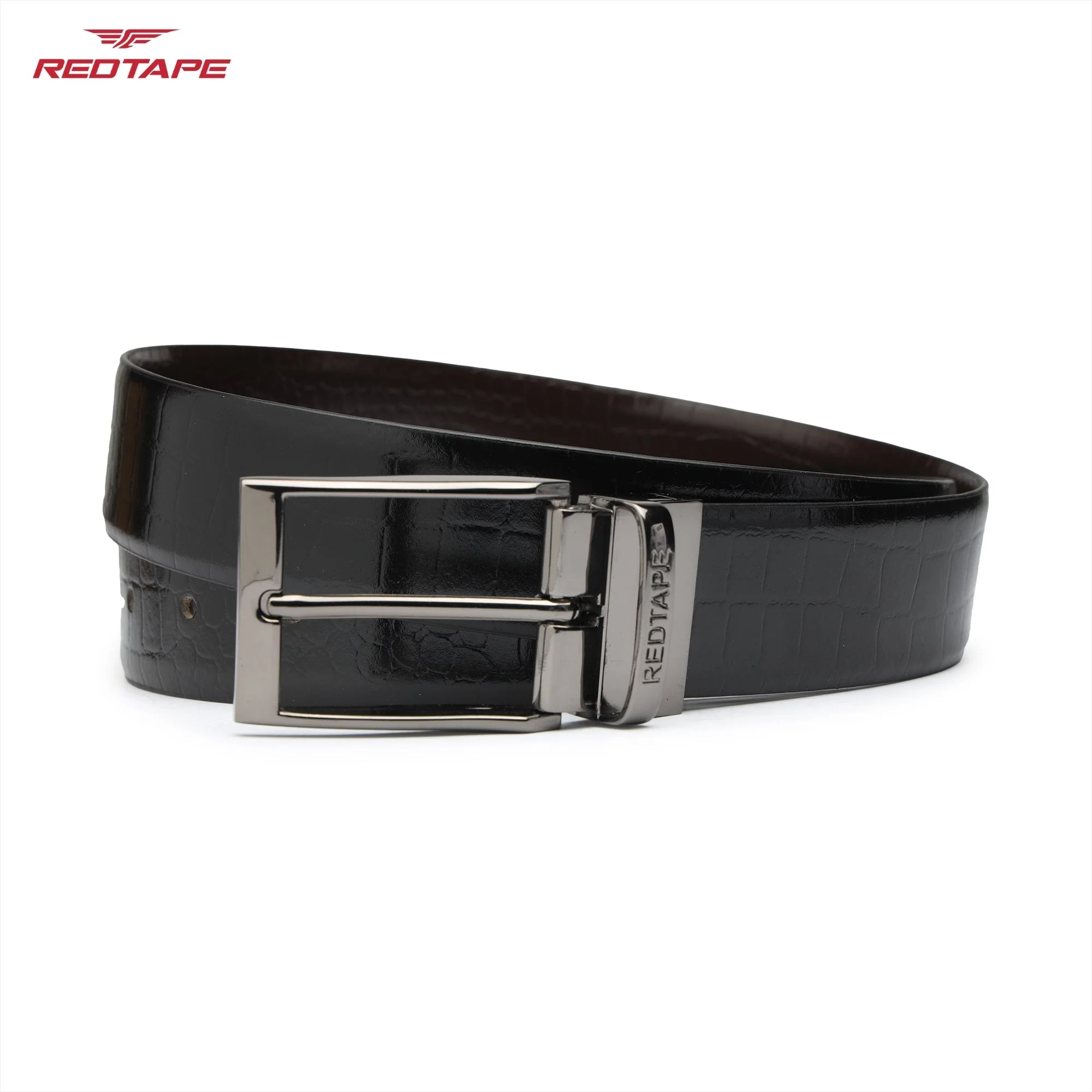 Black & Brown Genuine Leather Belt for Men - Image 4