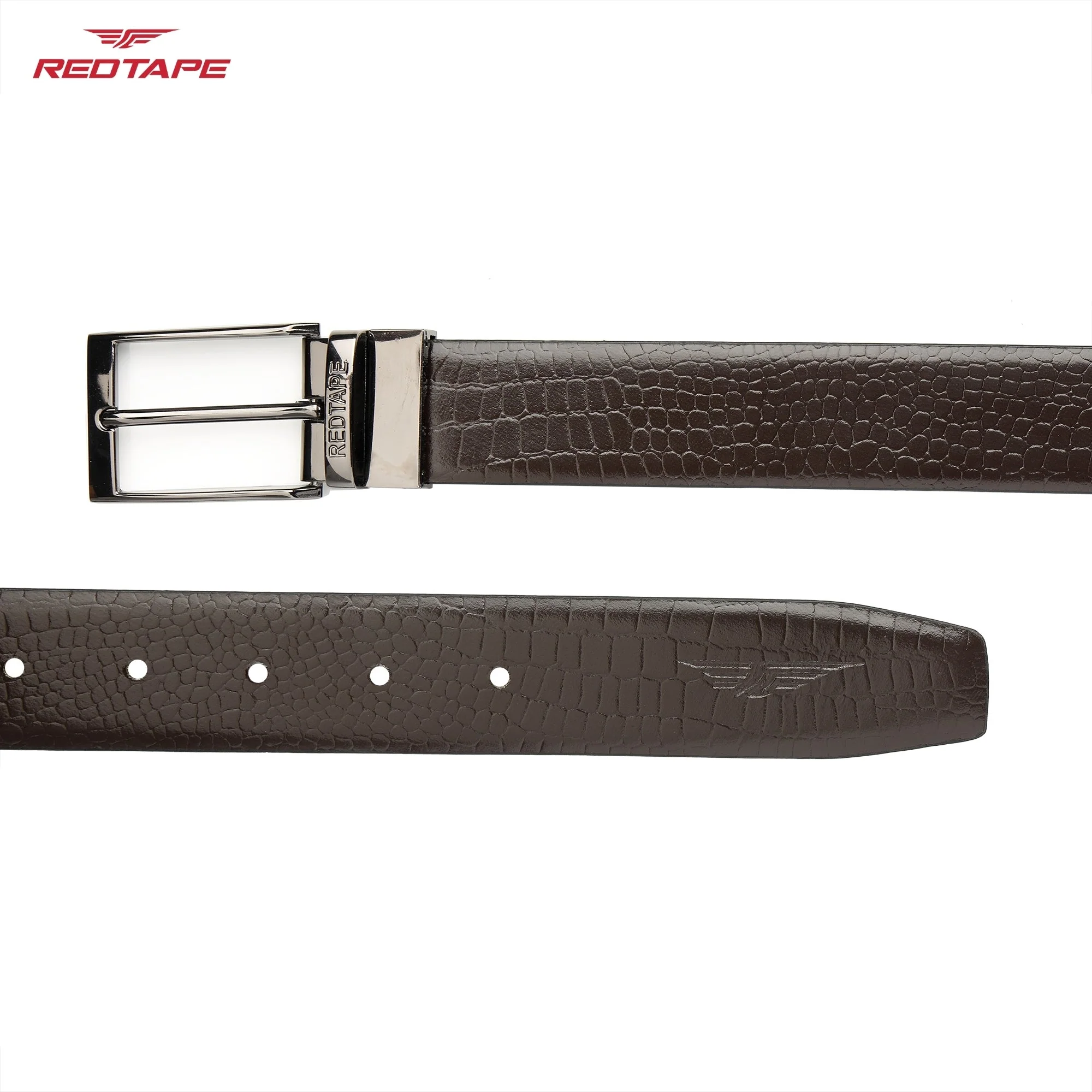 Black & Brown Genuine Leather Belt for Men - Image 6