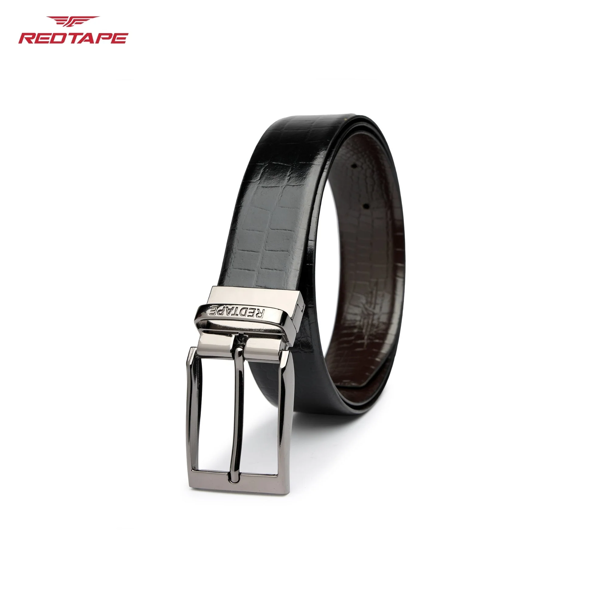 Black & Brown Genuine Leather Belt for Men - Image 7