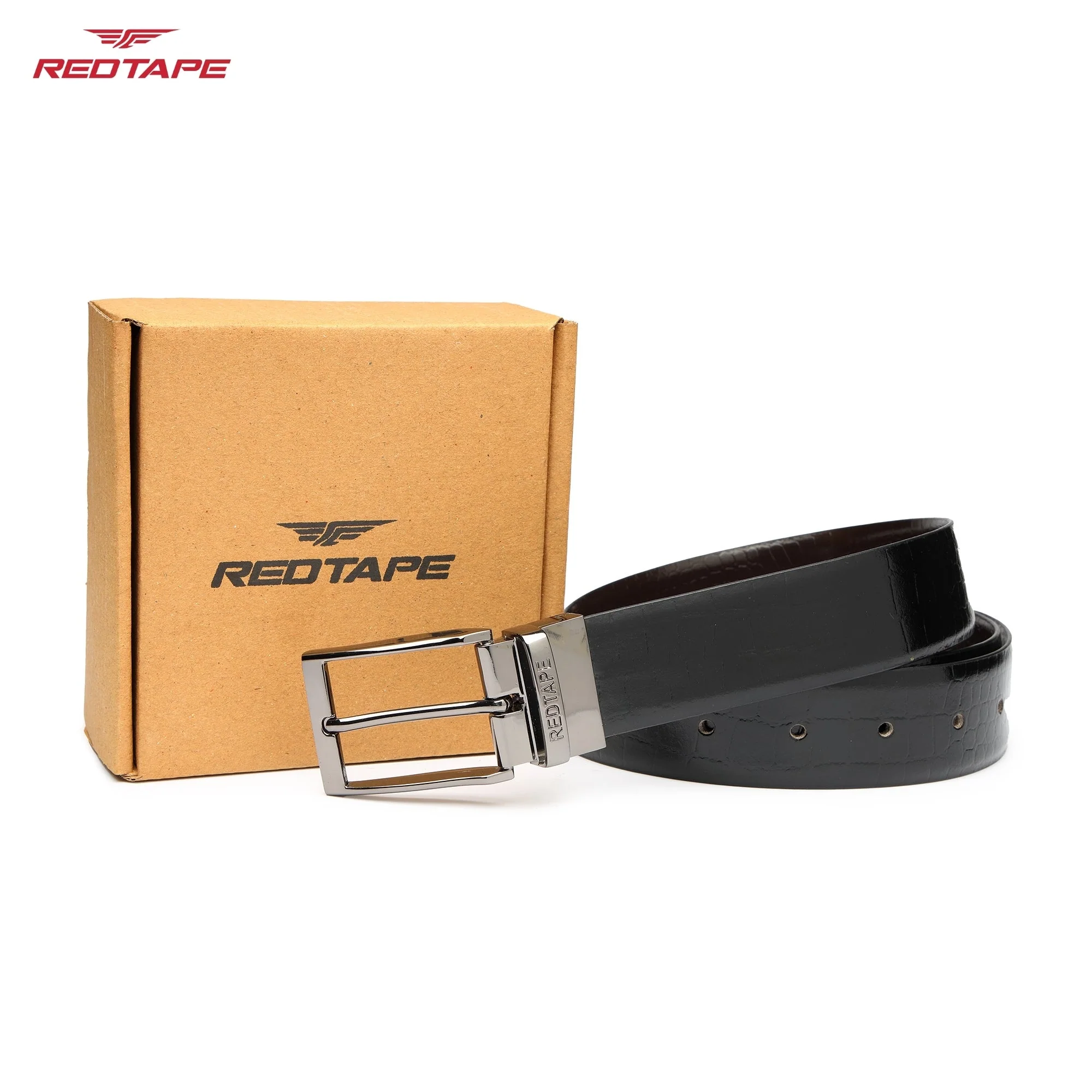 Black & Brown Genuine Leather Belt for Men - Image 9