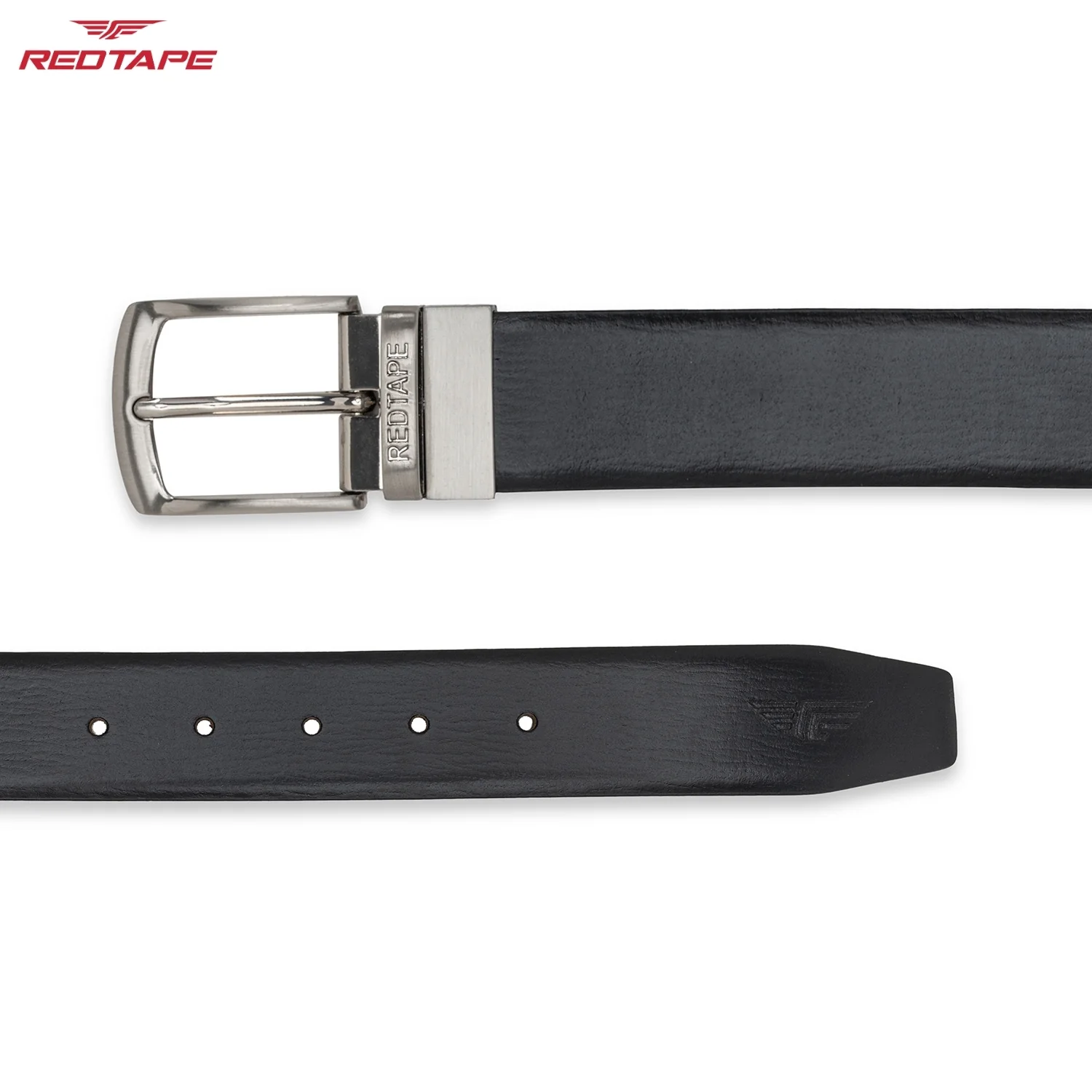 Black Brown Reversible Leather Belt for Men - Image 6
