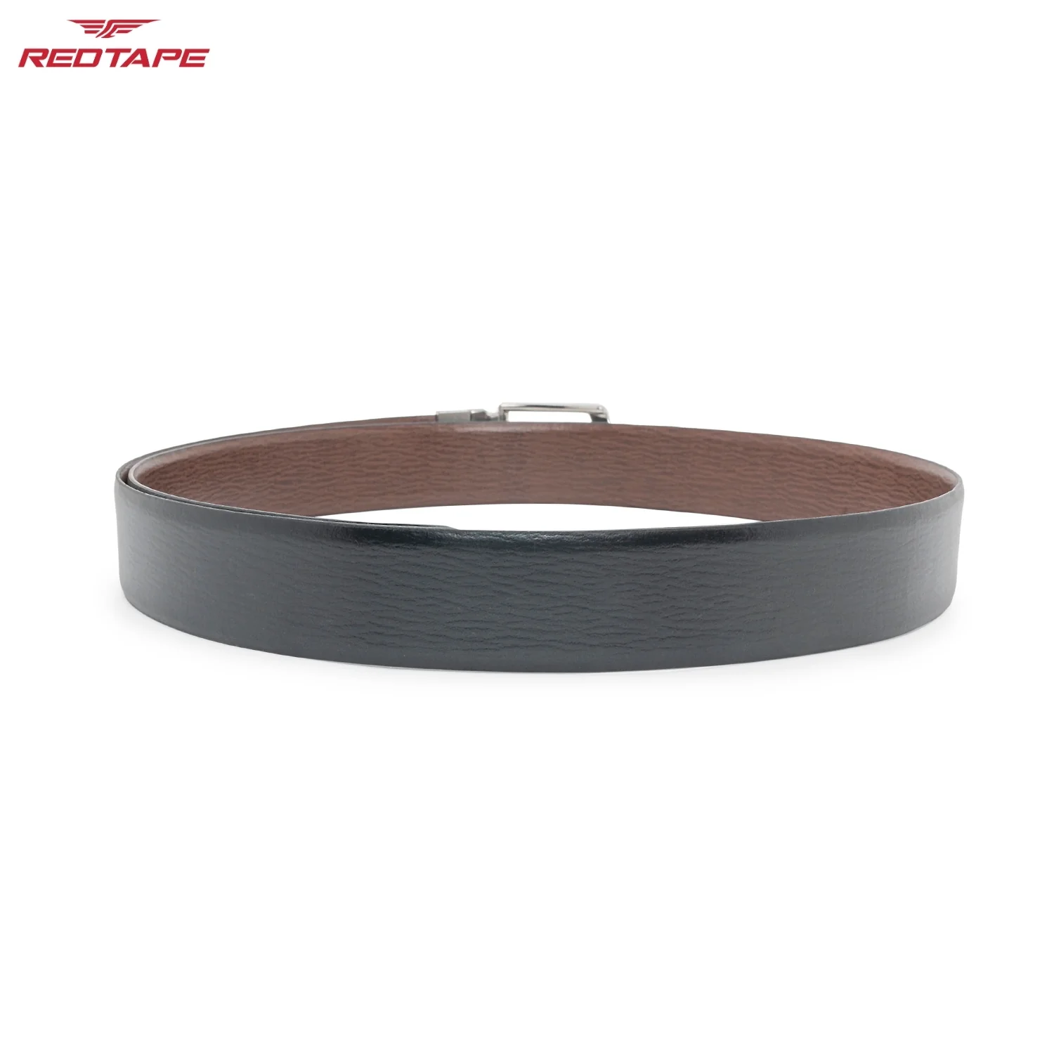 Black Brown Reversible Leather Belt for Men - Image 8