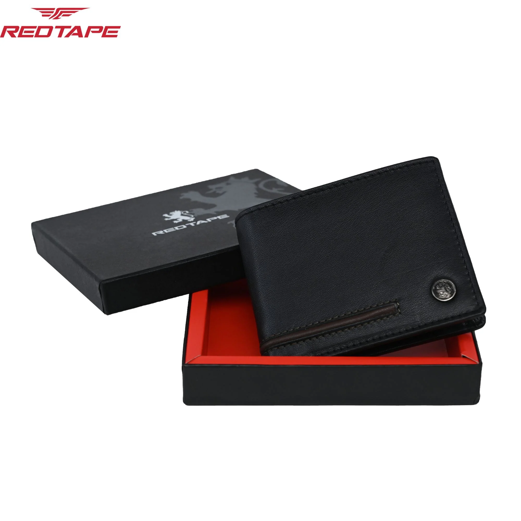 Black Brown Mens Leather Wallet - Image 7