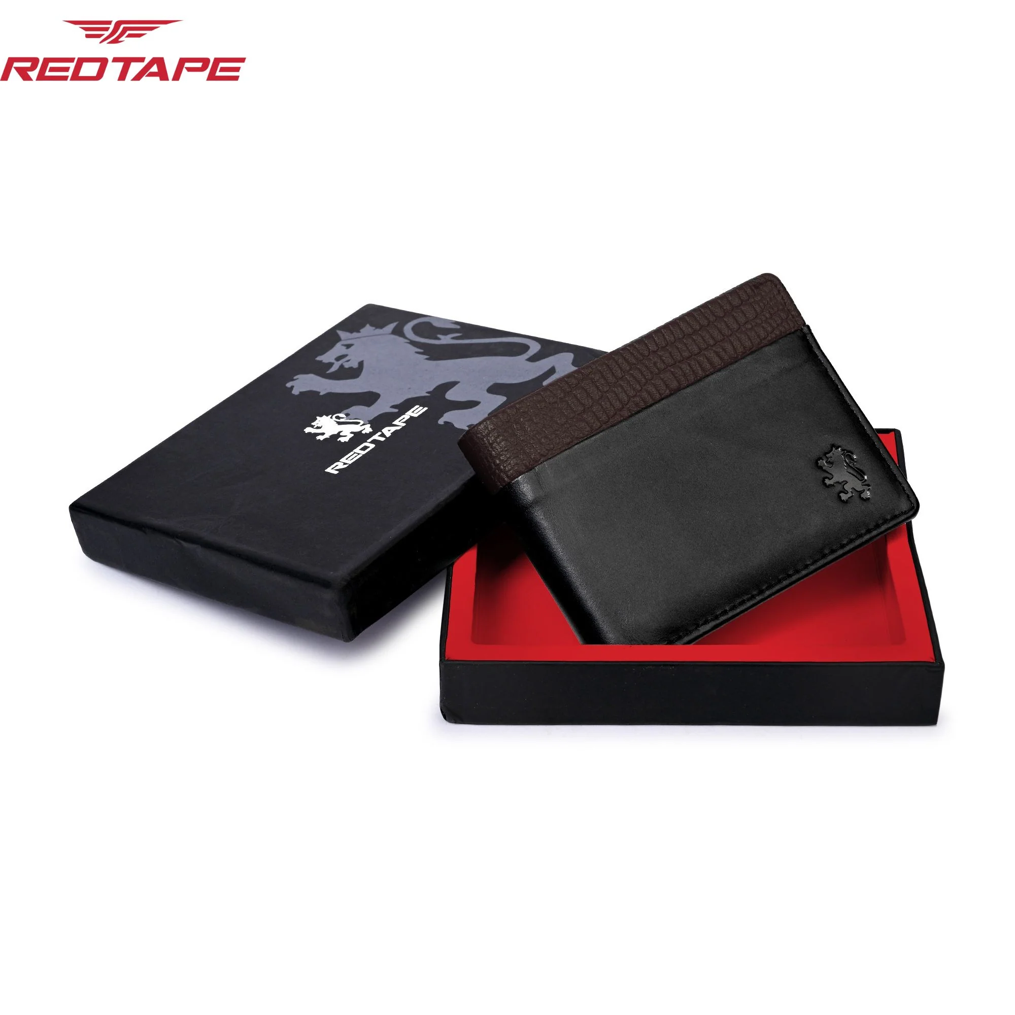 Black Brown Men's Leather Wallet - Image 2
