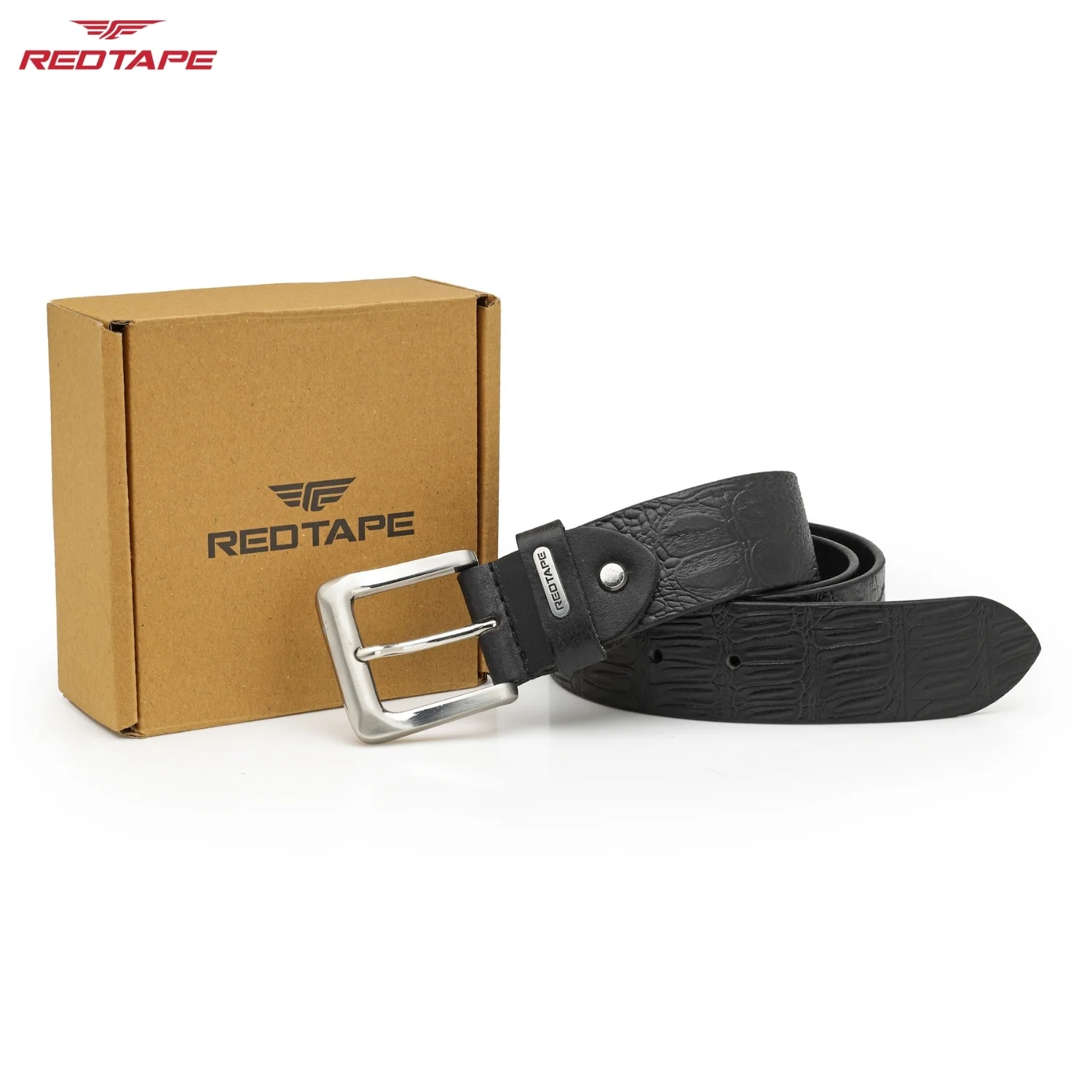 Black Casual Belt for Men - Image 2