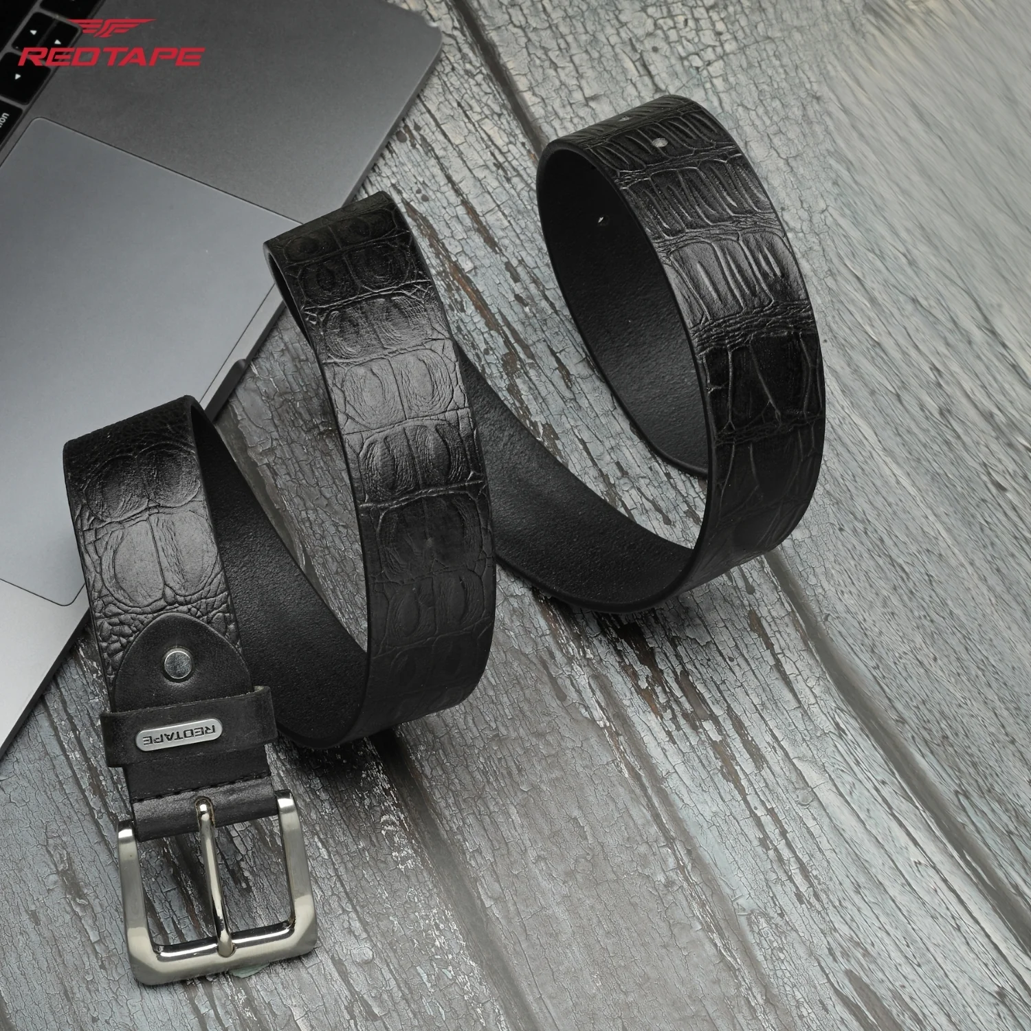Black Casual Belt for Men - Image 3