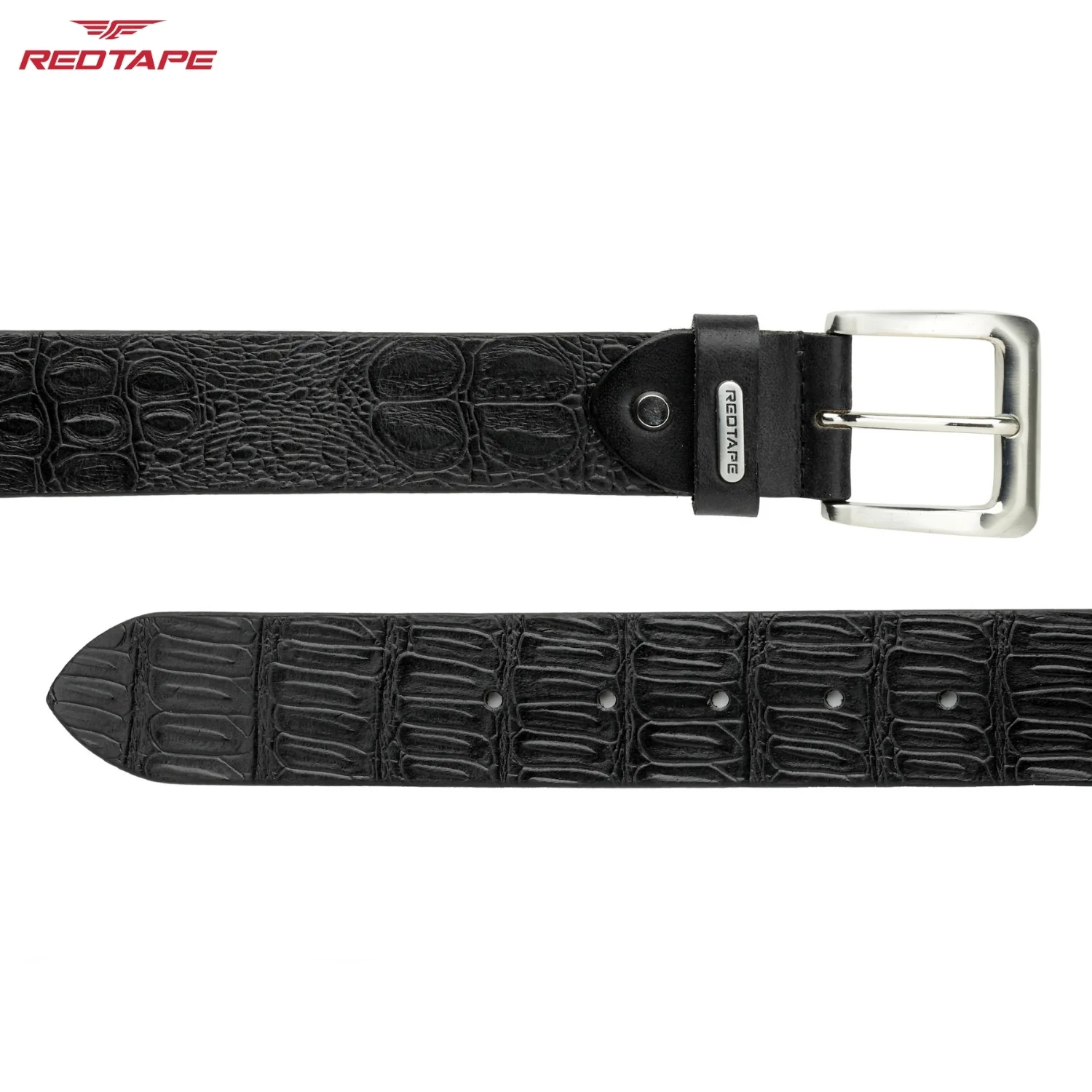 Black Casual Belt for Men - Image 5