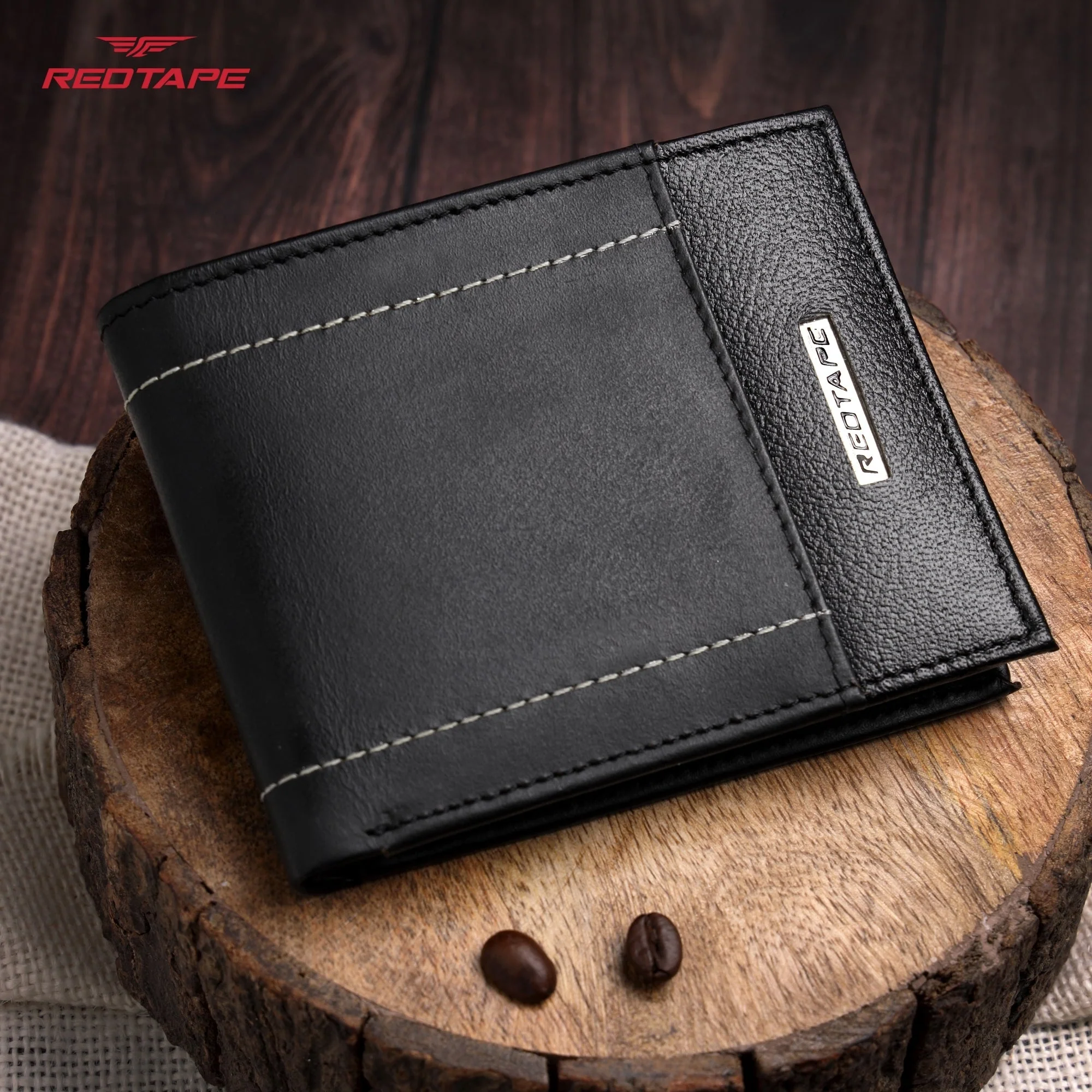 Black Genuine Leather Wallet for Men - Image 3