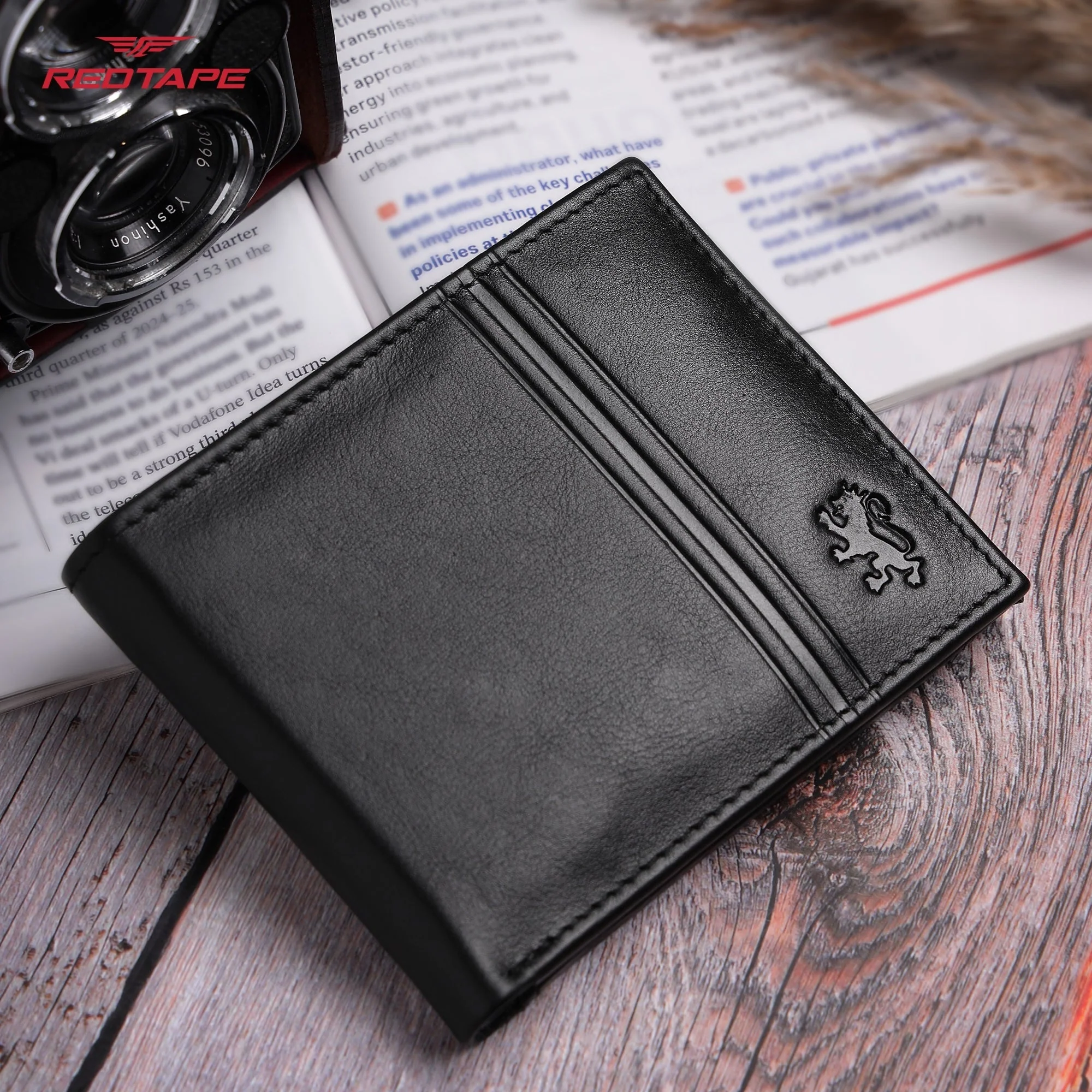 Black Genuine Leather Wallet for Men - Image 3
