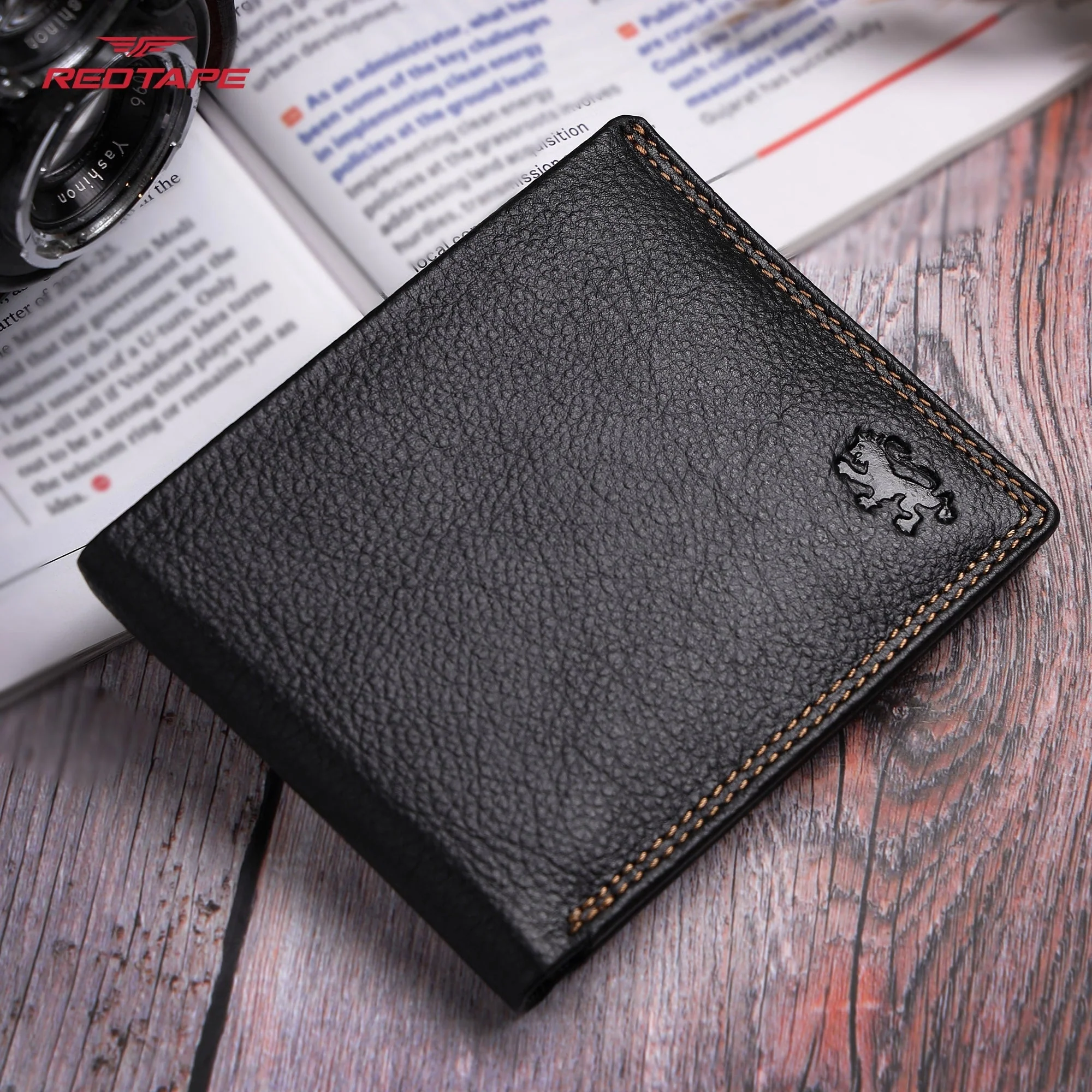 Black Genuine Leather Wallet for Men - Image 3
