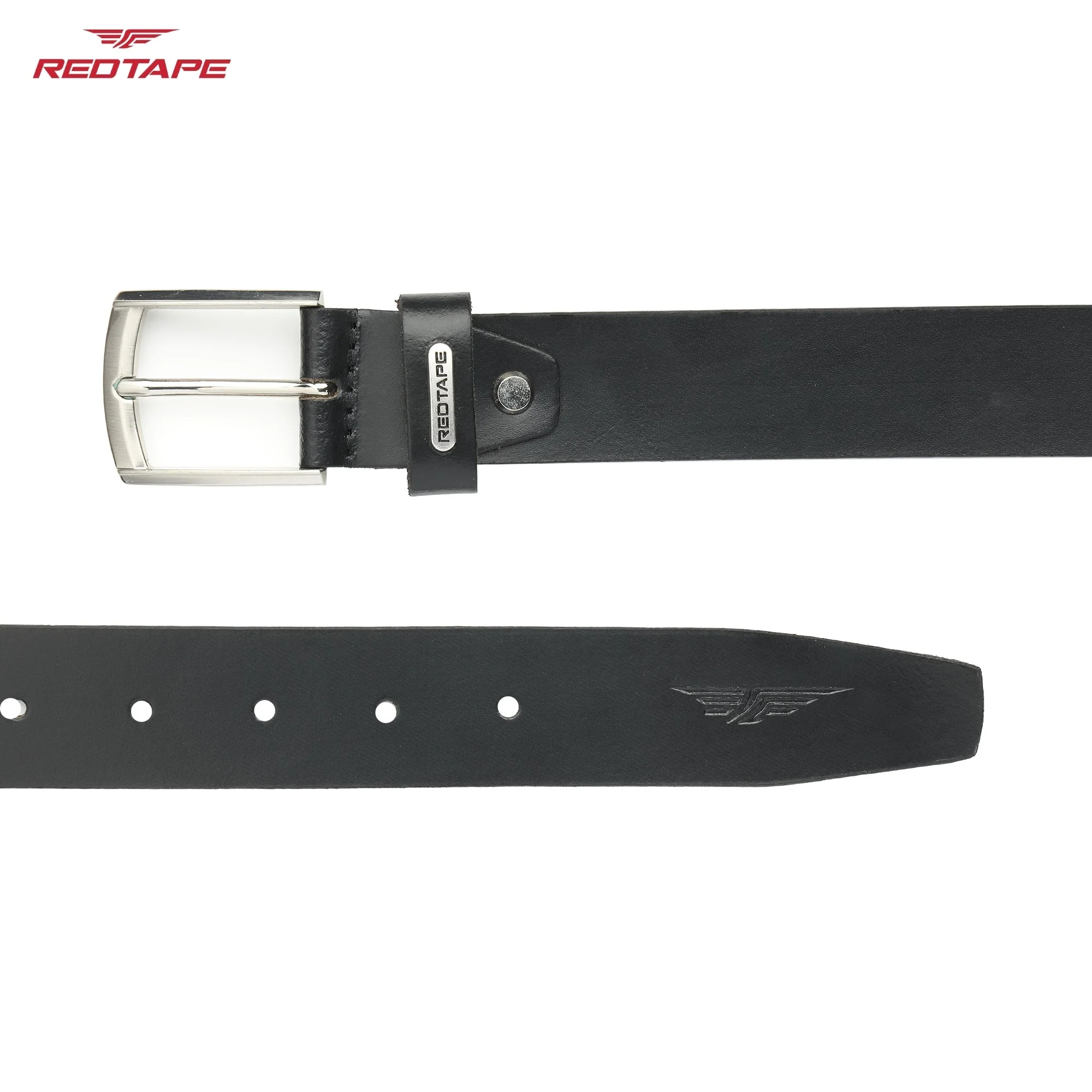 Black Genuine Leather Belt for Men - Image 5