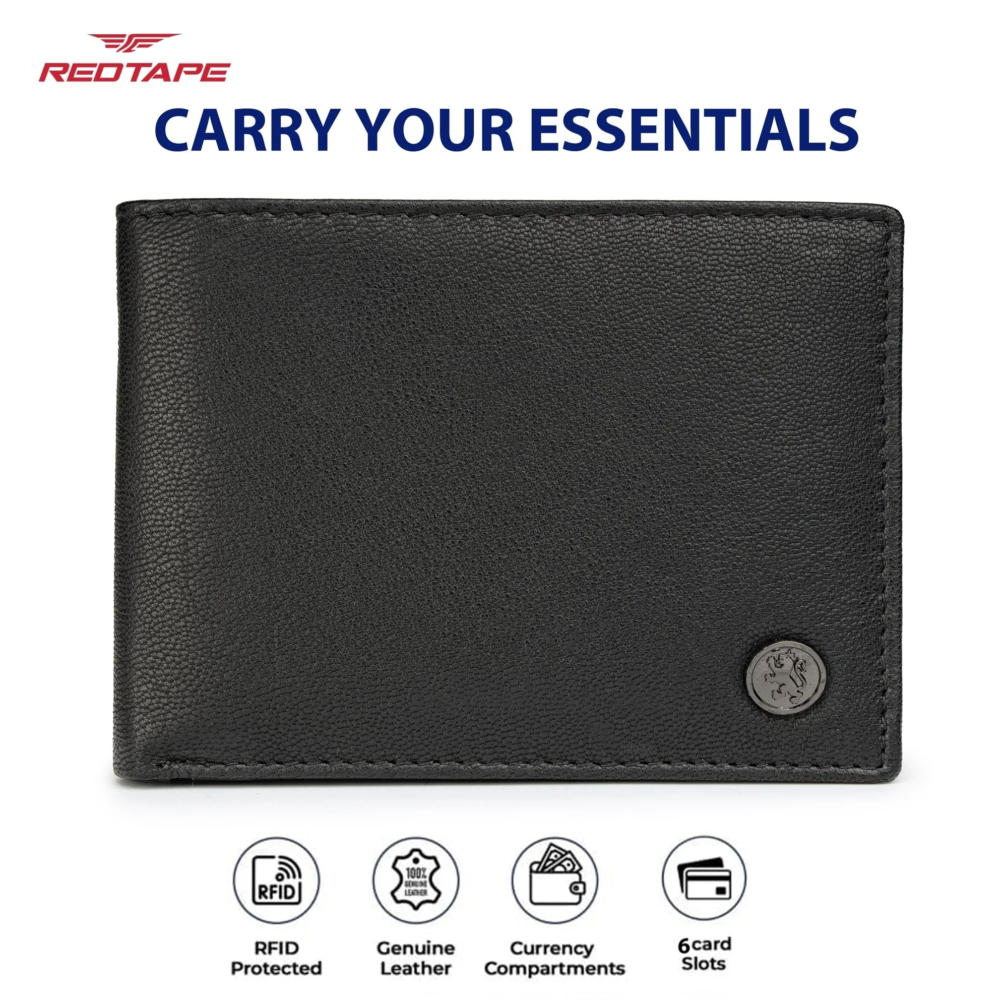 Black Genuine Leather Wallet for Men - Image 4