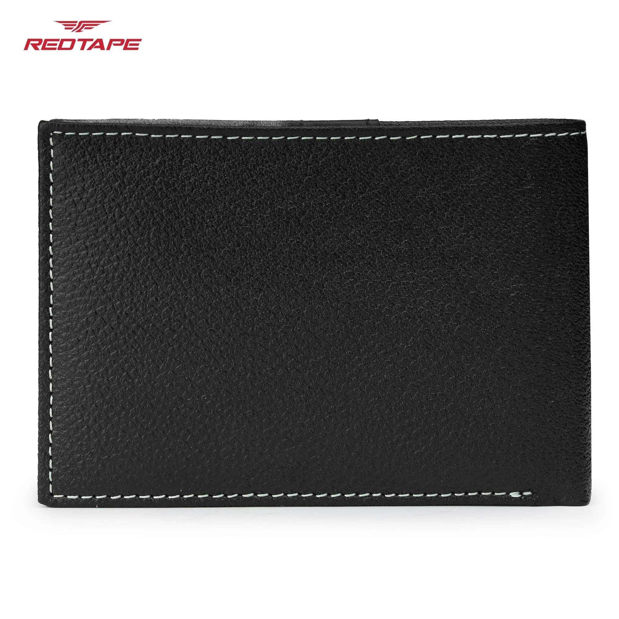 Black Grey Genuine Leather Wallet for Men - Image 6