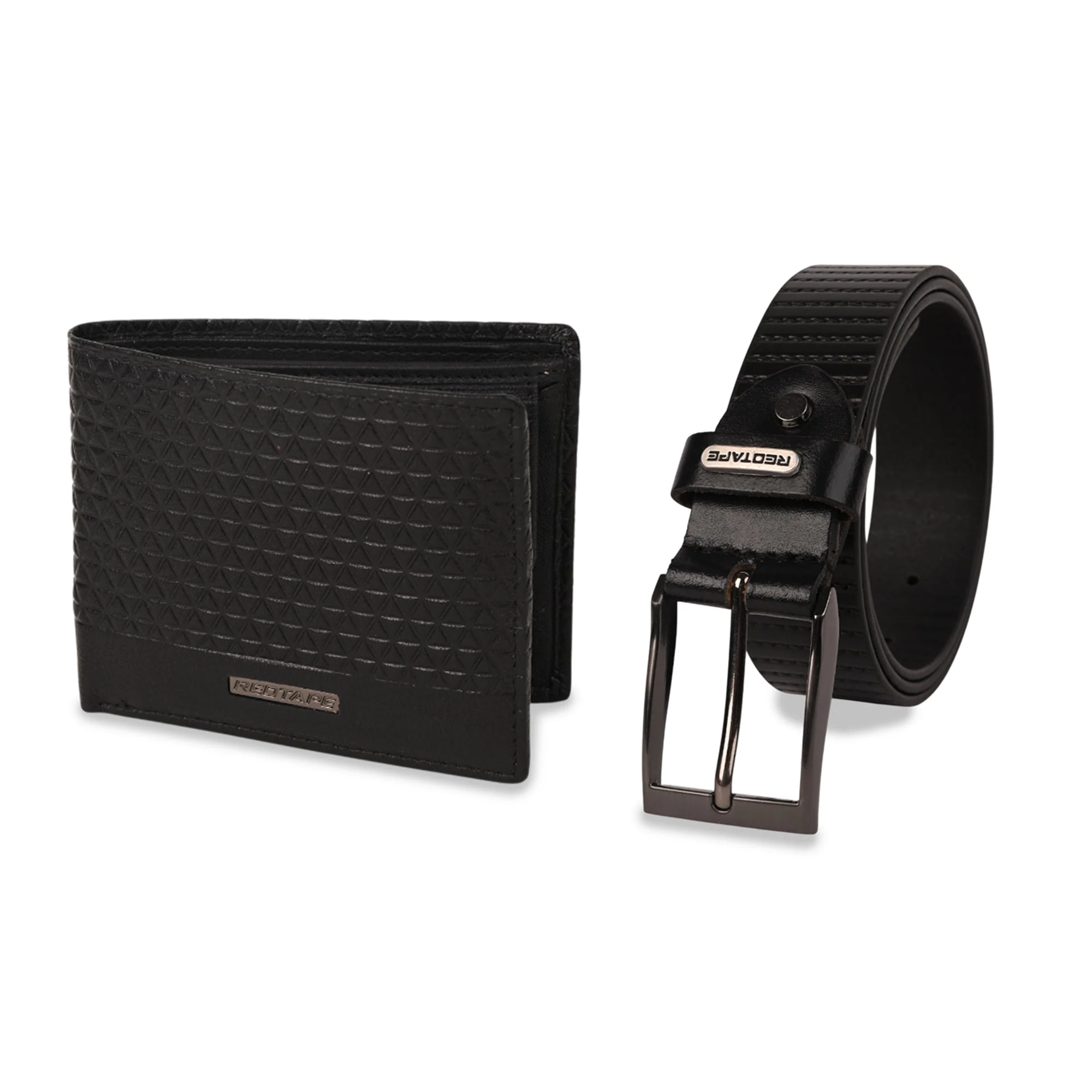 Black Leather Combo Gift Set for Men - Image 3