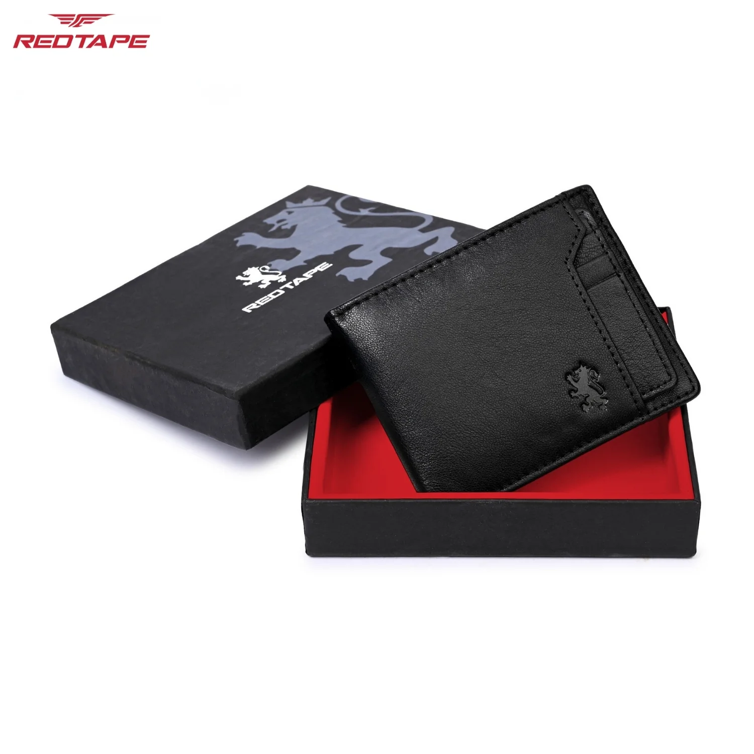 Black Men's Bifold Leather Wallet with RFID Blocking - Image 2