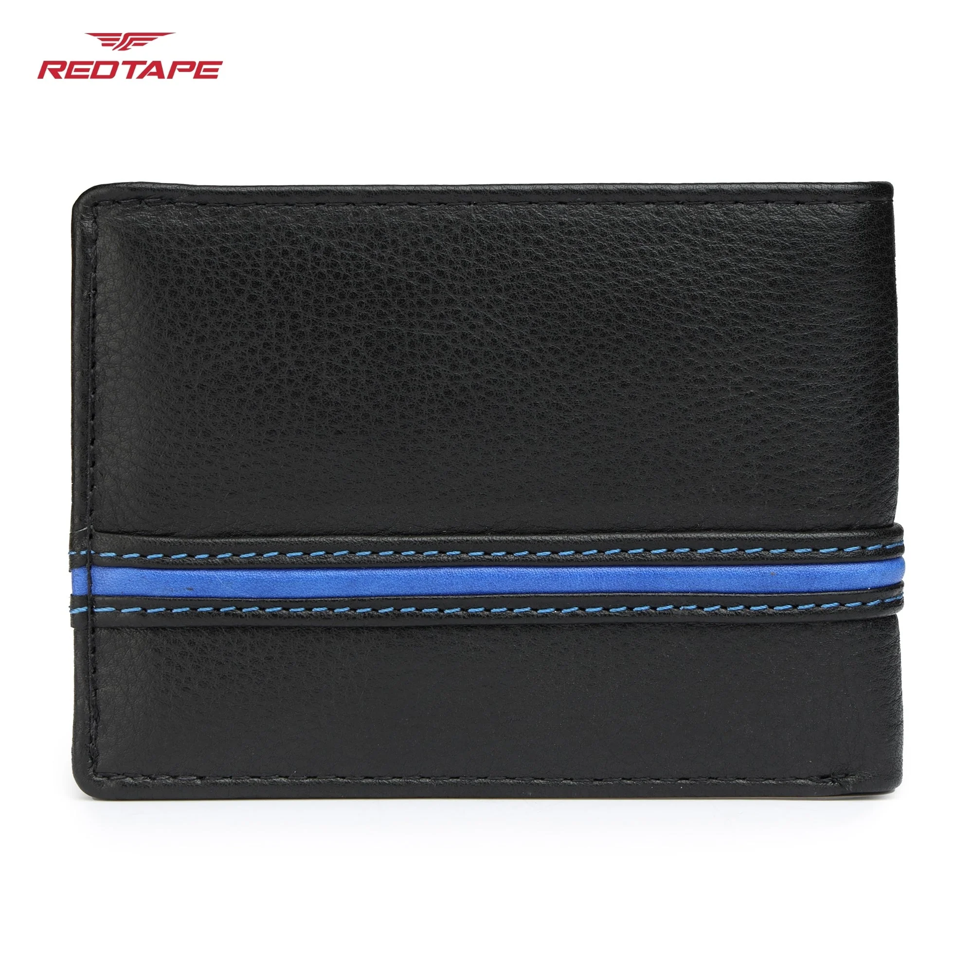 Black Navy Blue Genuine Leather Wallet for Men - Image 6