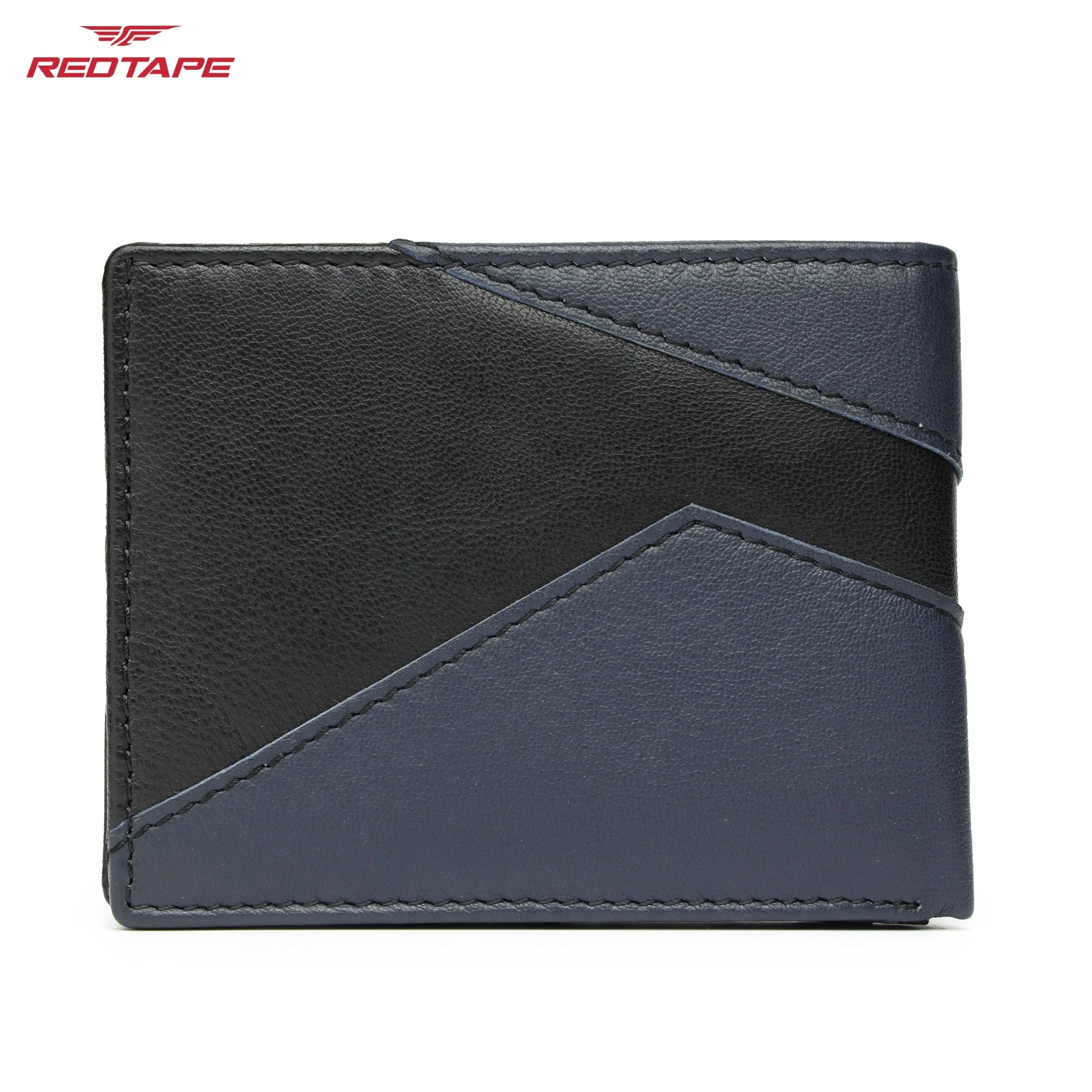 Black Navy Genuine Leather RFID Wallet for Men - Image 6
