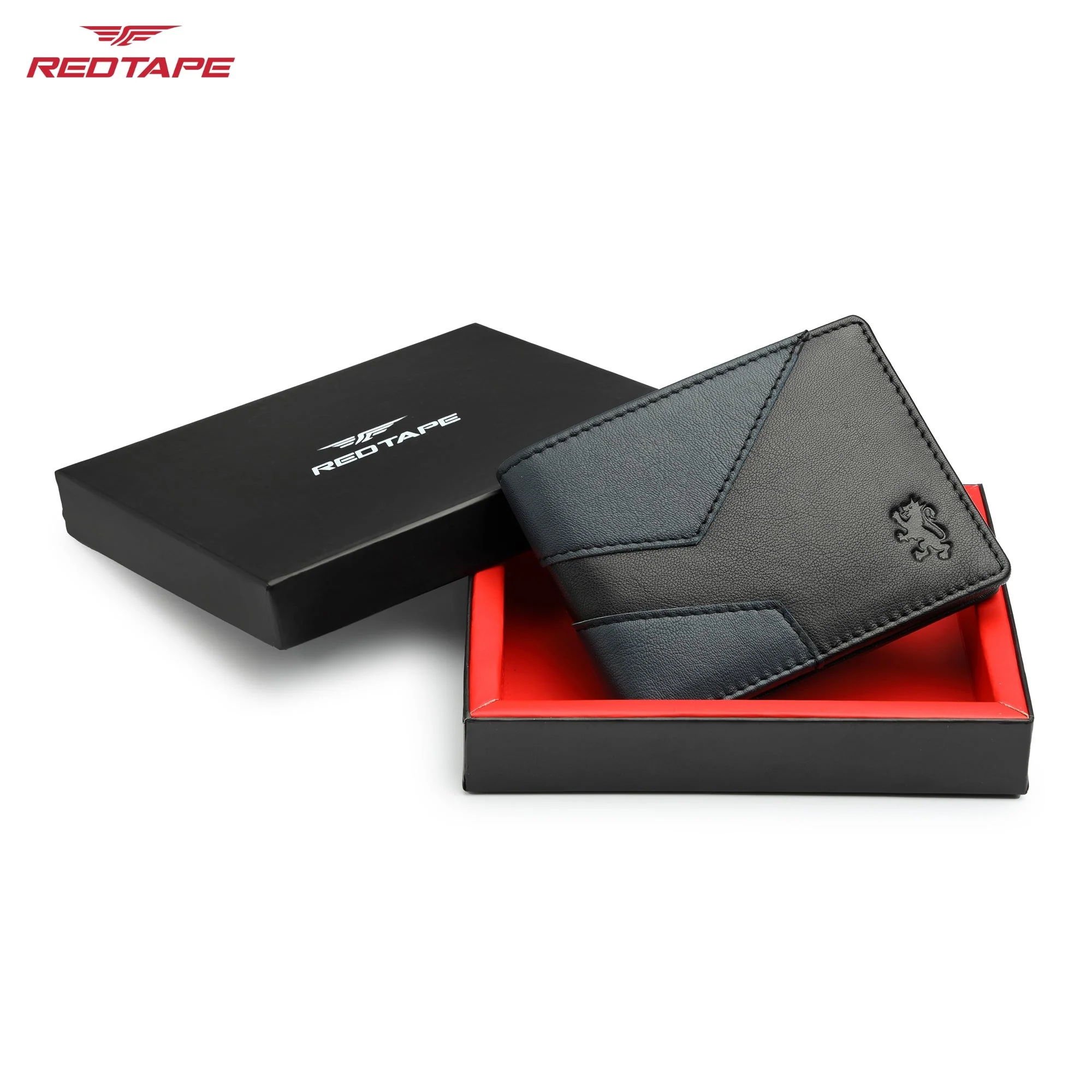 Black Navy Genuine Leather RFID Wallet for Men - Image 7
