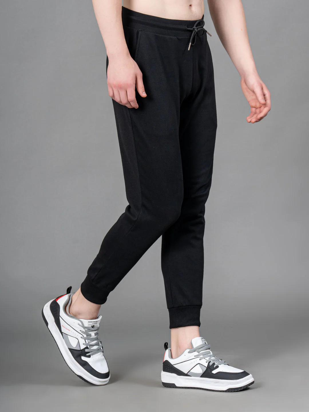 Black Solid Jogger for Men - Image 2