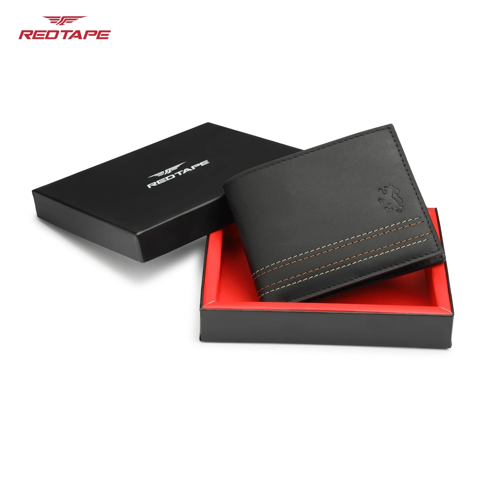 Black Tan Genuine Leather Wallet for Men - Image 7
