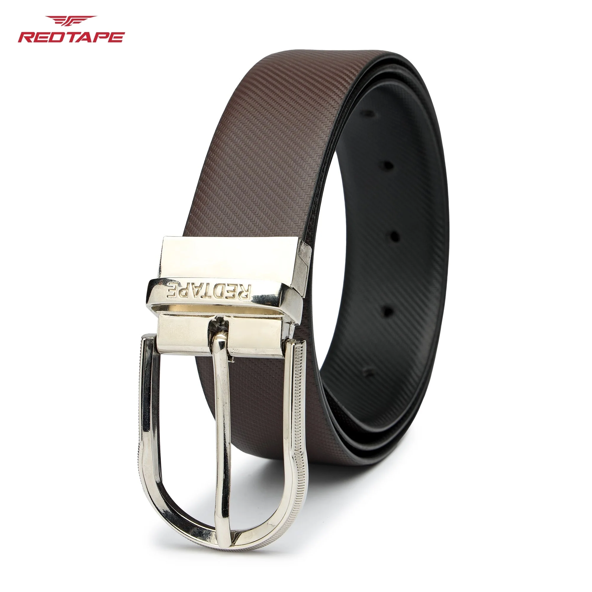 Black & Brown Genuine Leather Belt for Men - Image 4