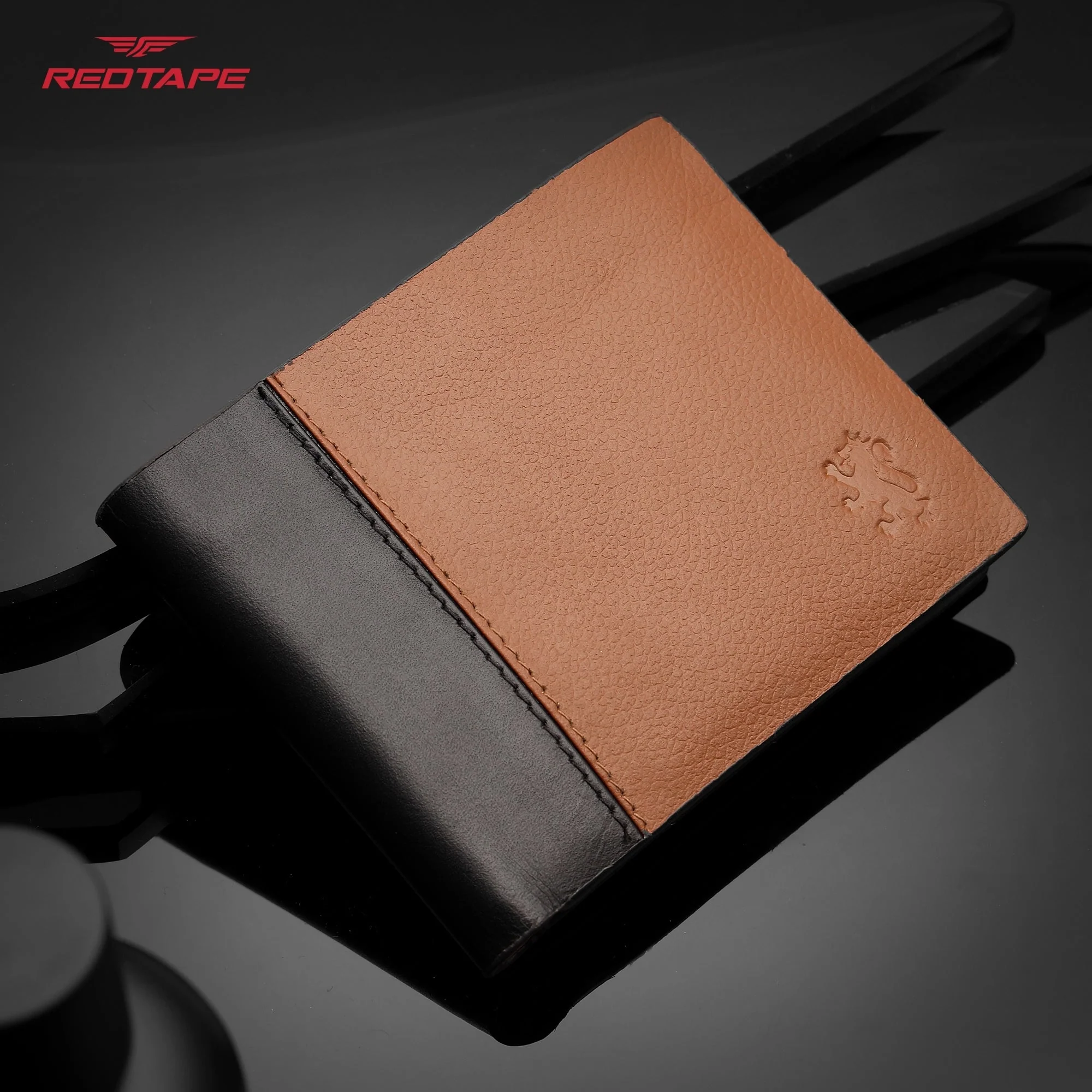 Black Brown Genuine Leather Wallet for Men - Image 3