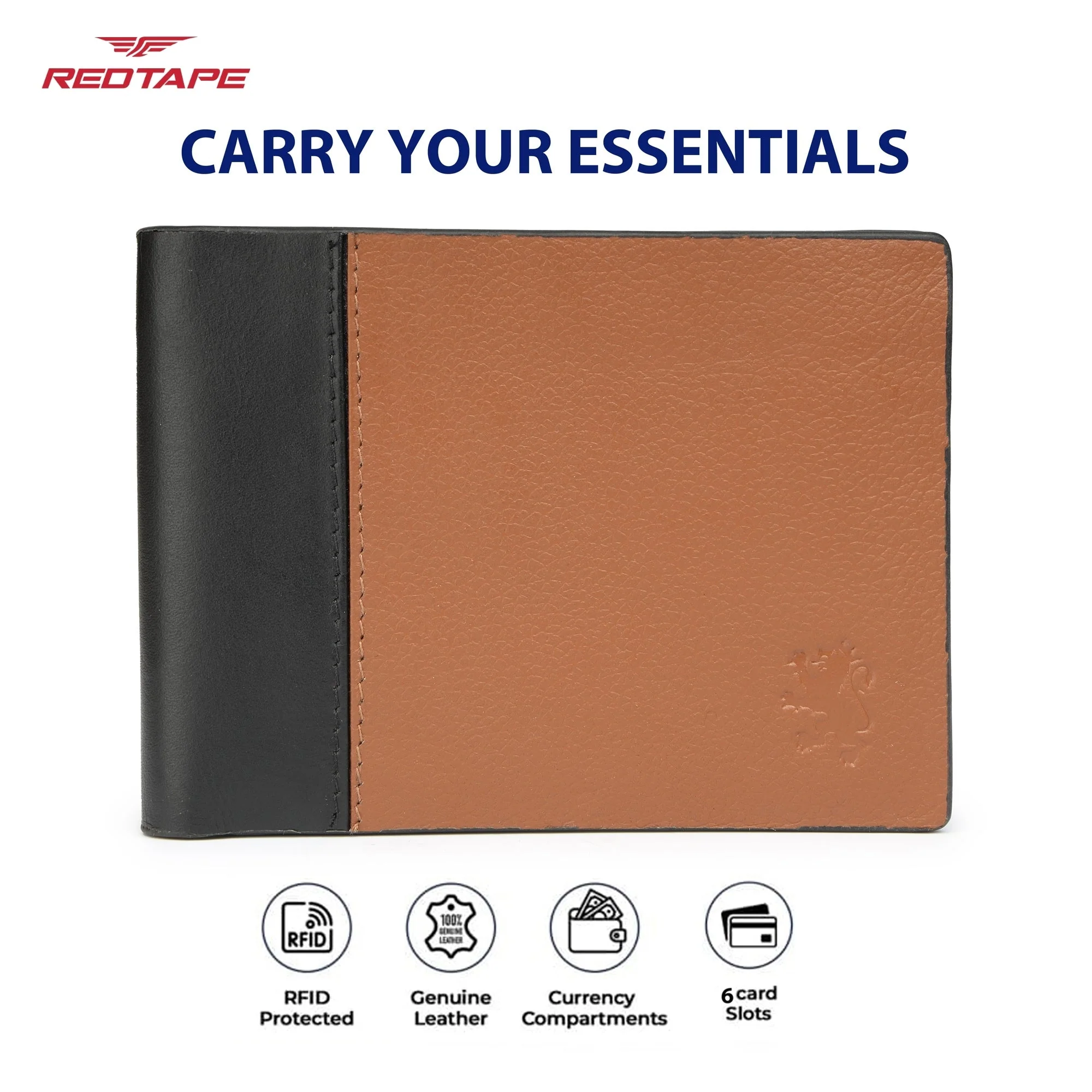 Black Brown Genuine Leather Wallet for Men - Image 4