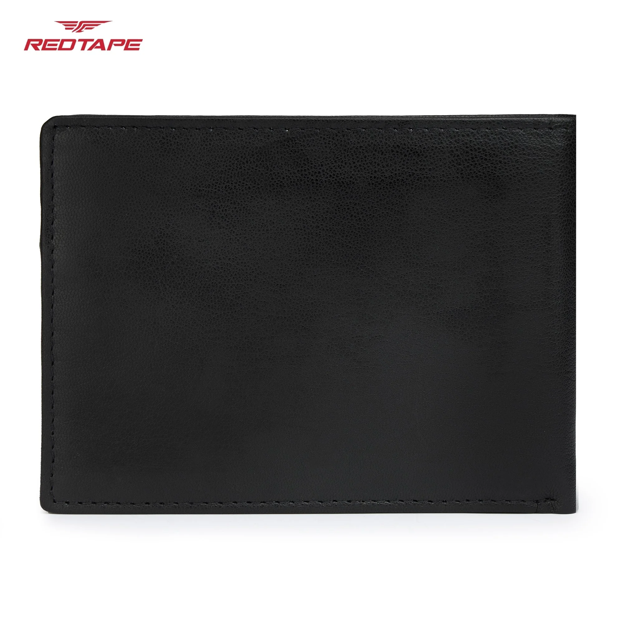 Black Navy Men's Leather Wallet - Image 8