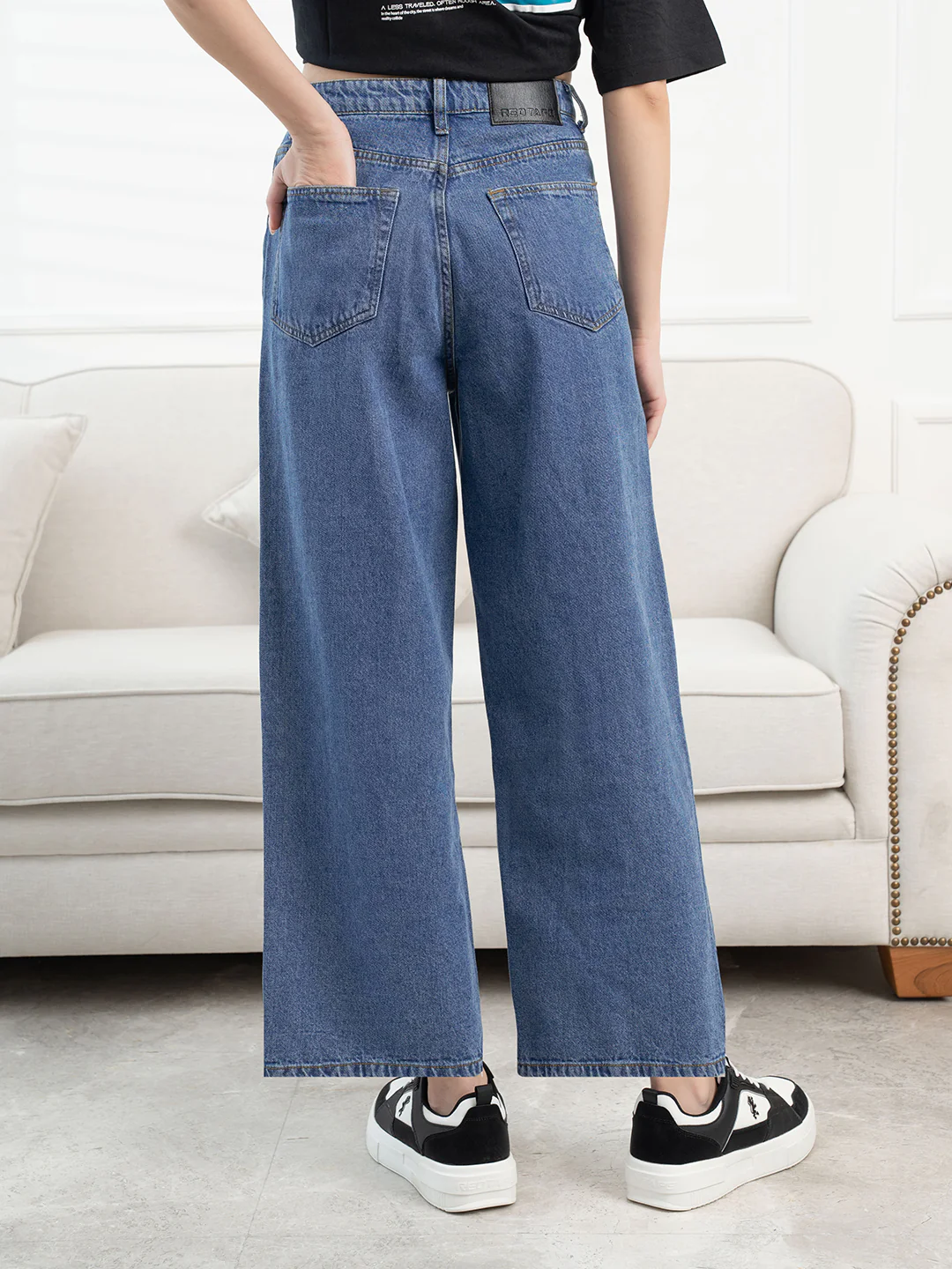 Blue-Denim-Women's-Wide-Leg-Denim - Image 5