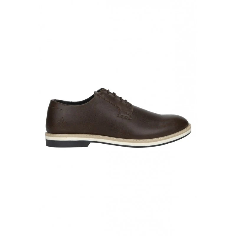 Men Brown Derby Shoes - Image 2