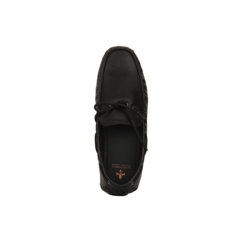 Men Black Boat Shoes - Image 5