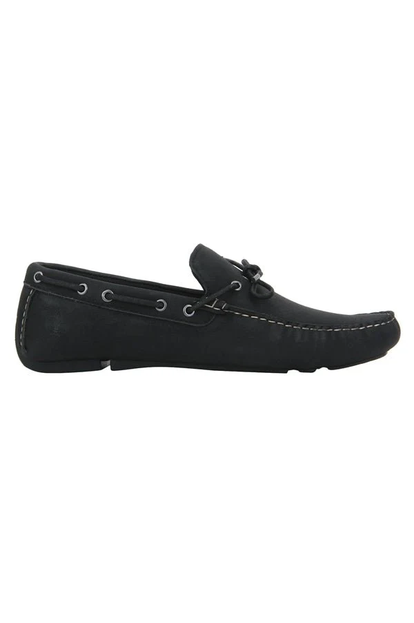 Men Black Boat Shoes - Image 2