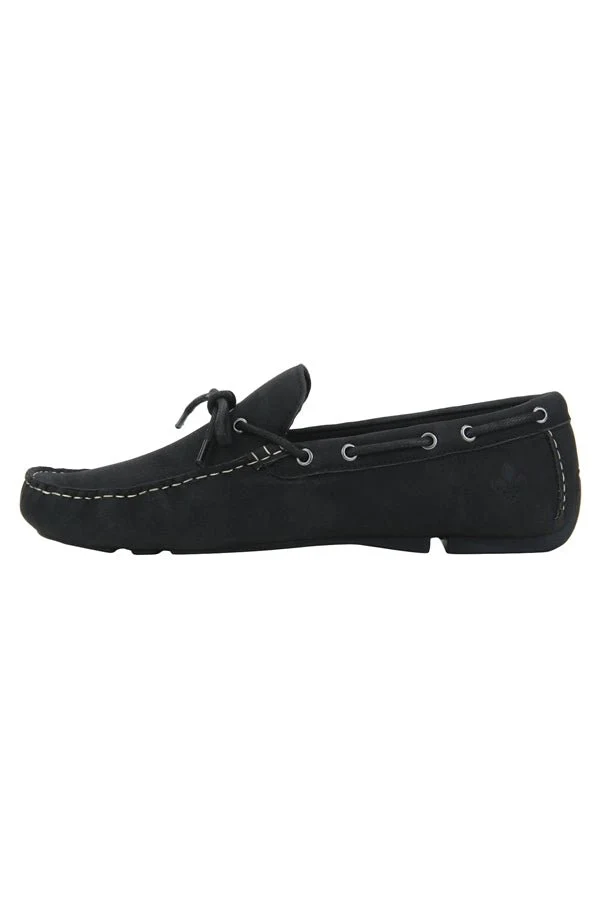 Men Black Boat Shoes - Image 3