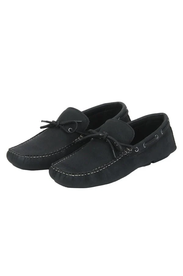 Men Black Boat Shoes - Image 4